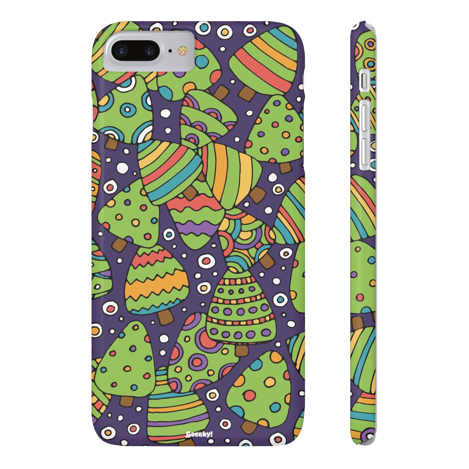 Joyful Christmas Trees – Slim iPhone Case