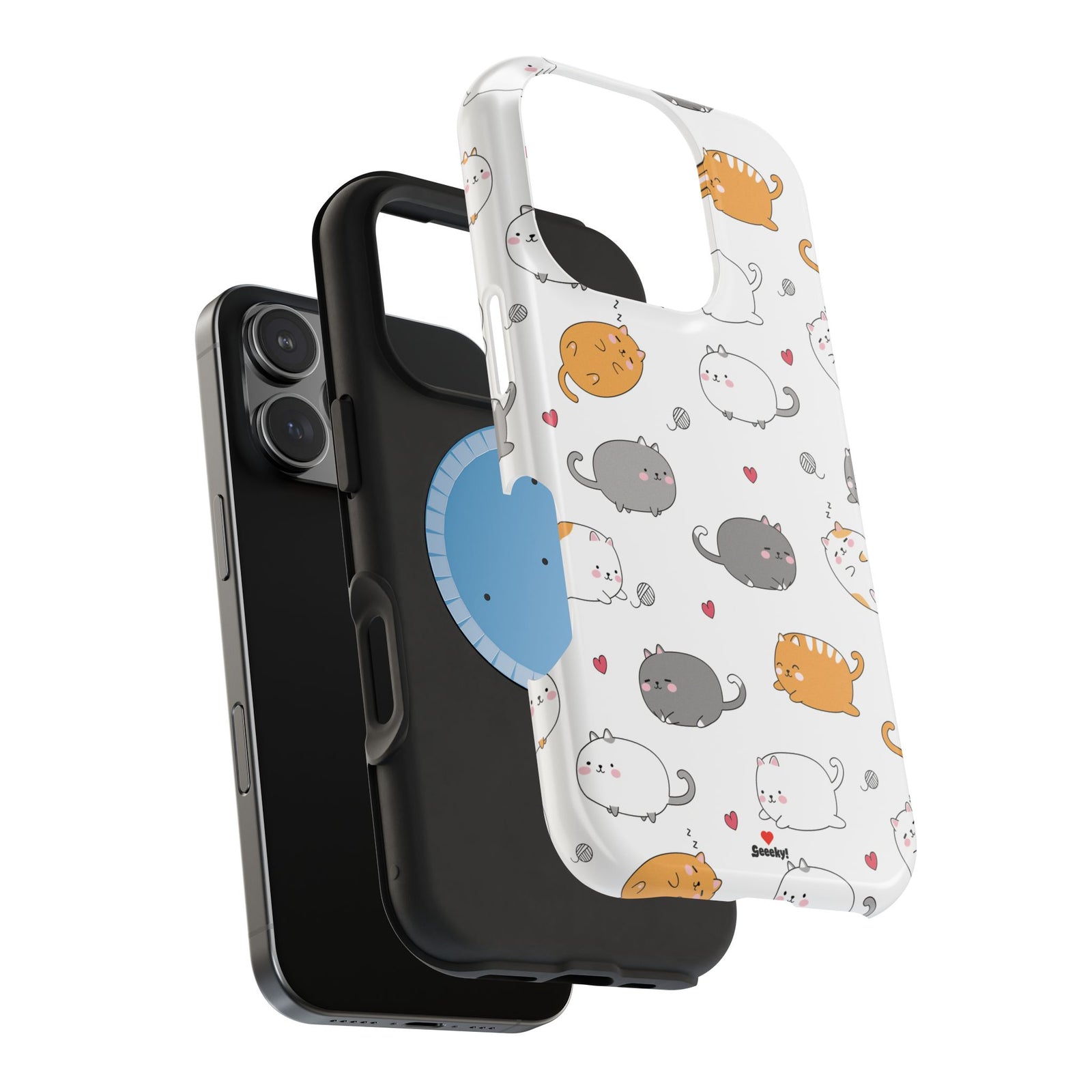 Chubby Cat Cuddle – Magnetic Tough iPhone Case