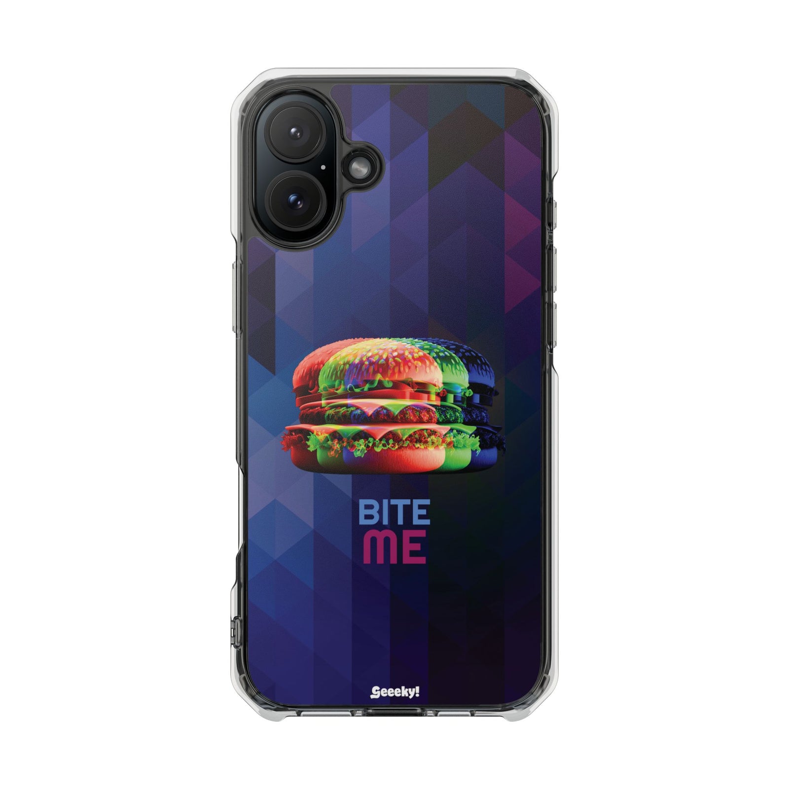 Prismatic Burger - Magnetic Clear iPhone Case