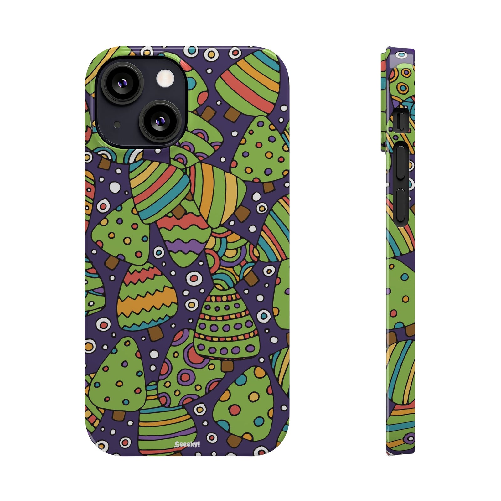 Joyful Christmas Trees – Slim iPhone Case