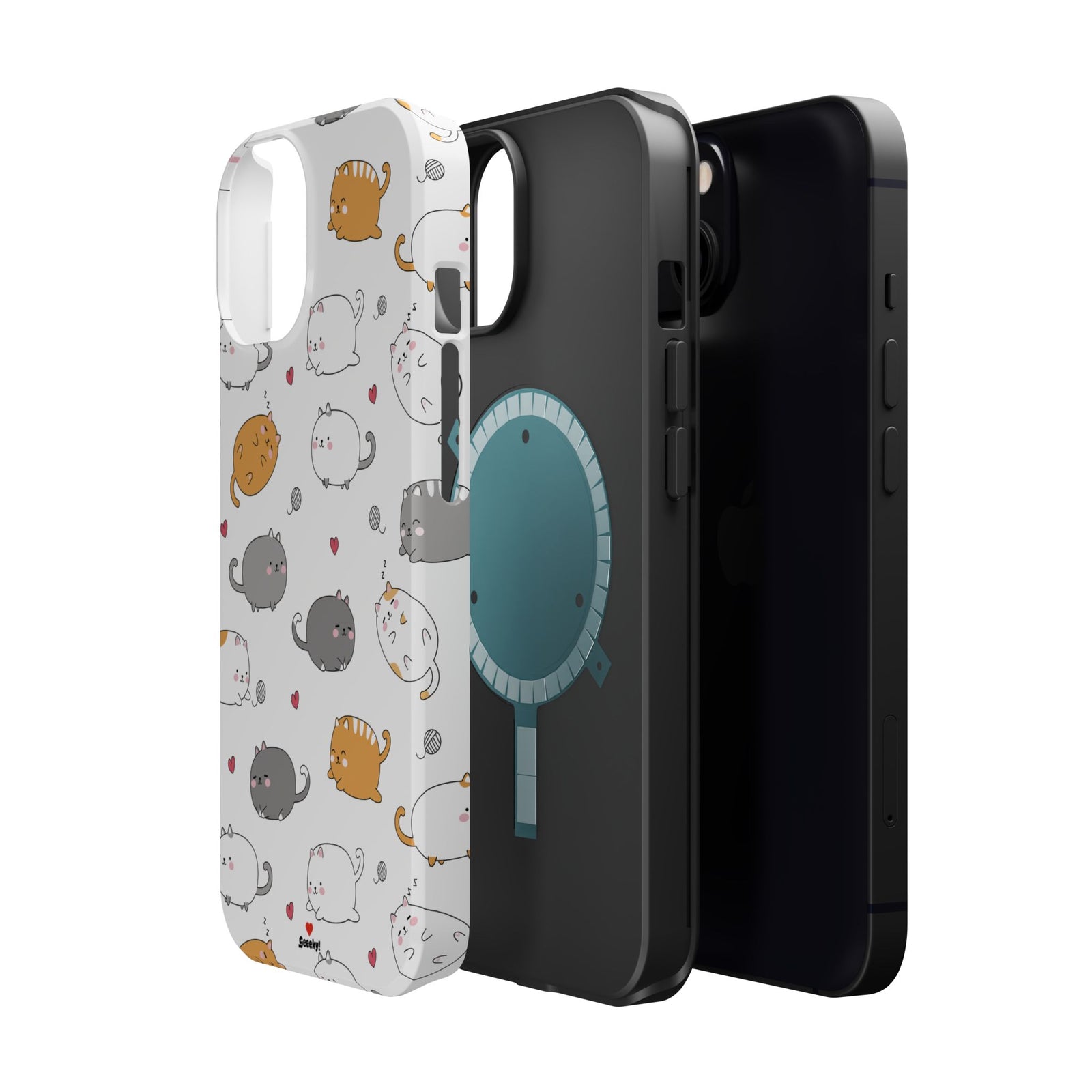 Chubby Cat Cuddle – Magnetic Tough iPhone Case