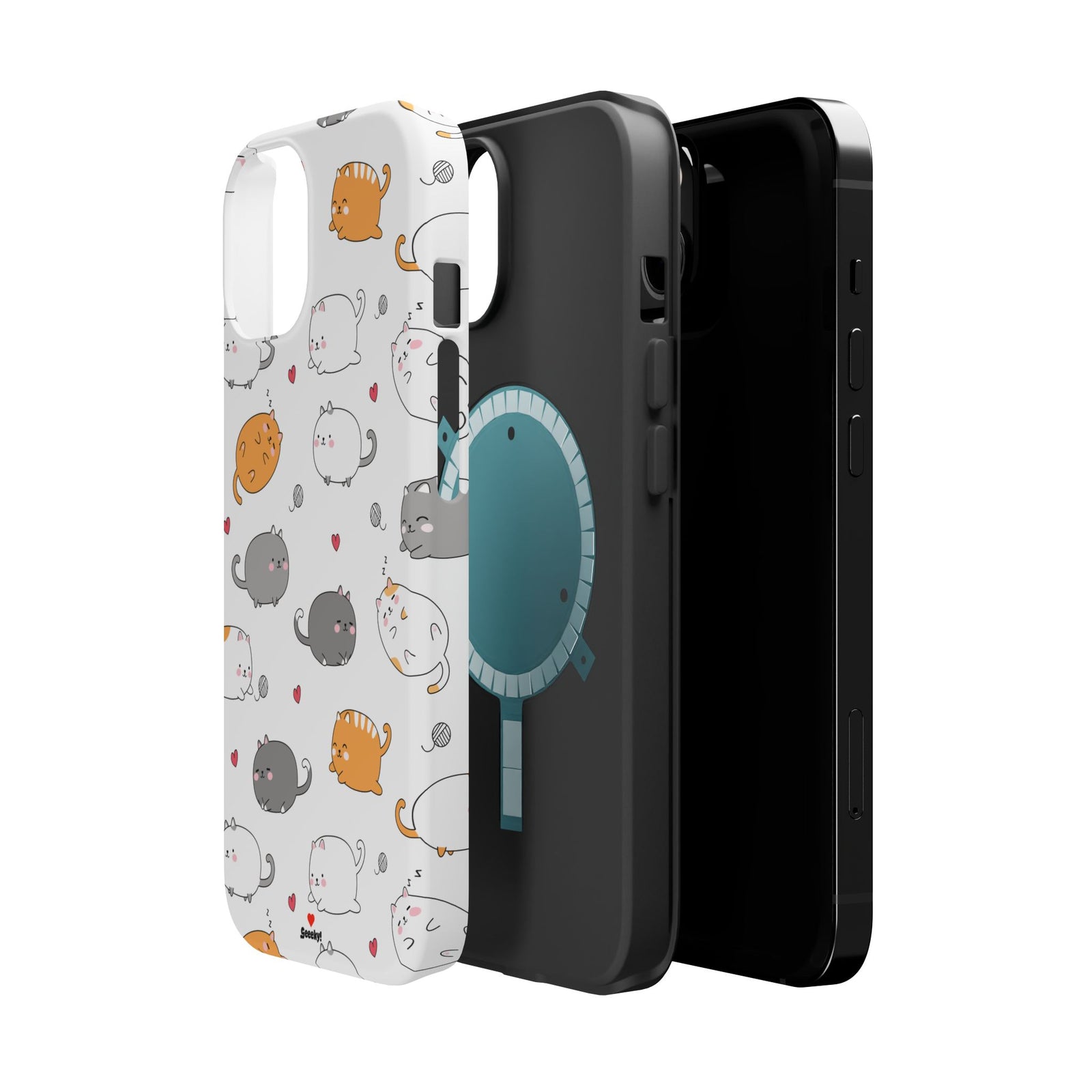 Chubby Cat Cuddle – Magnetic Tough iPhone Case