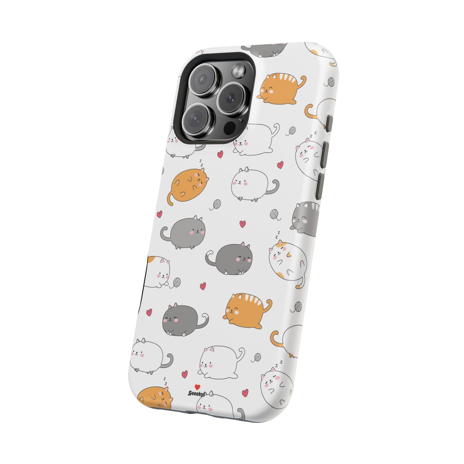 Chubby Cat Cuddle – Magnetic Tough iPhone Case