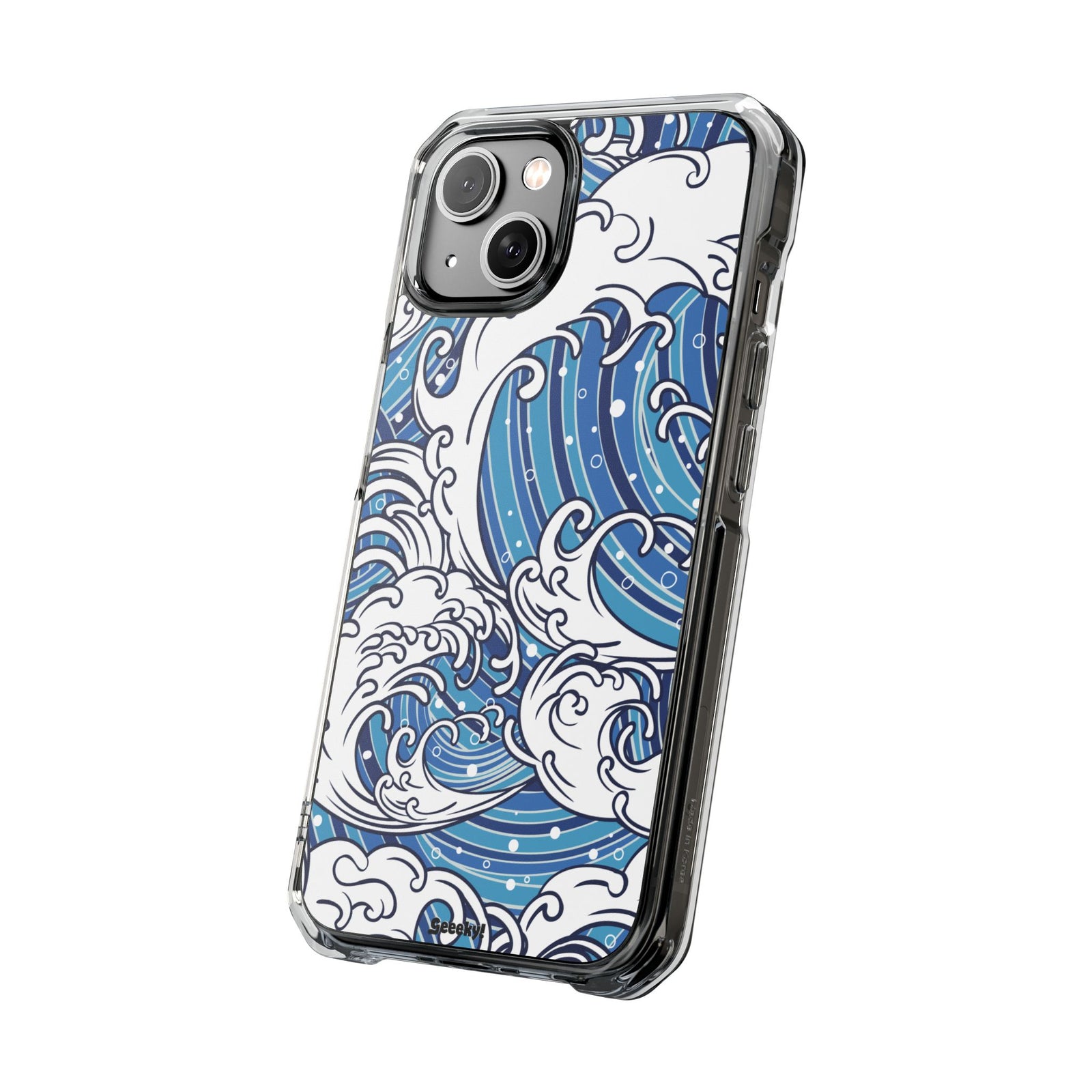 Umi-Nami – Japanese Wave - Magnetic Clear iPhone Case