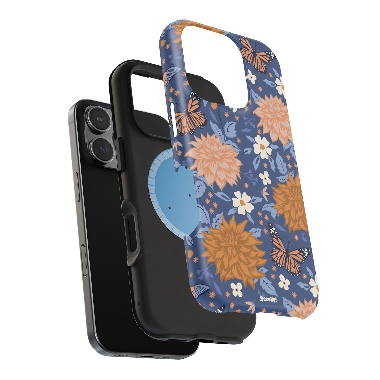 Floral Bliss – Magnetic Tough iPhone Case