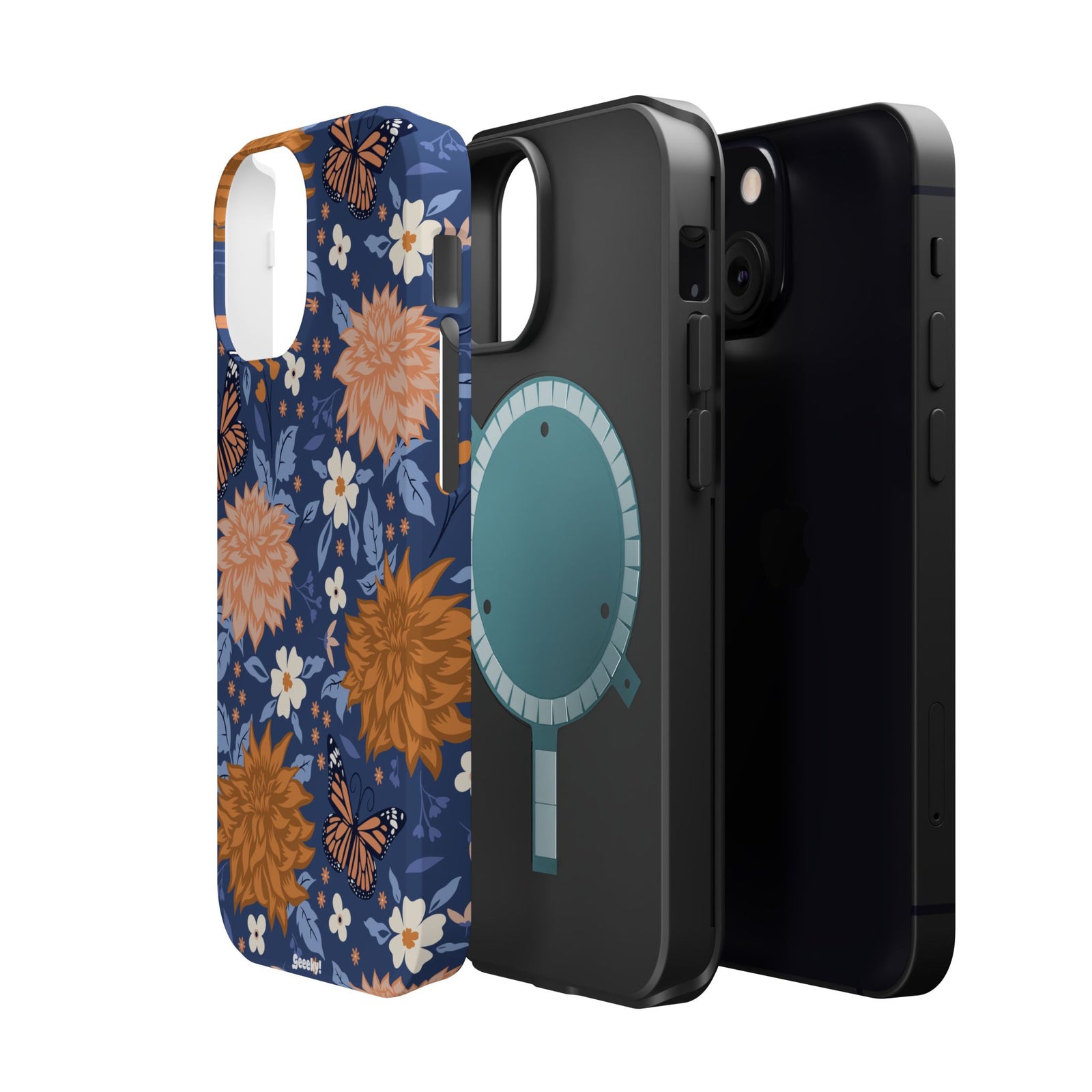 Floral Bliss – Magnetic Tough iPhone Case