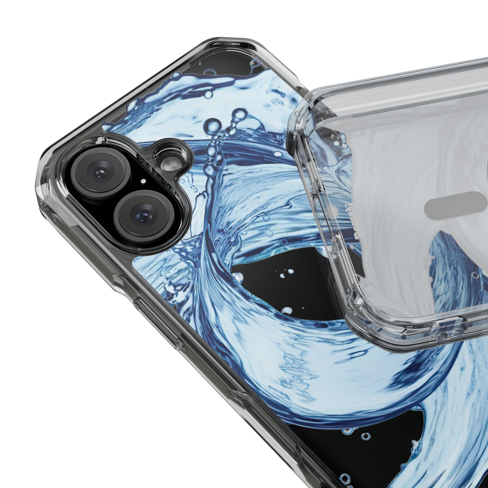 Aqua Surge - Magnetic Clear iPhone Case