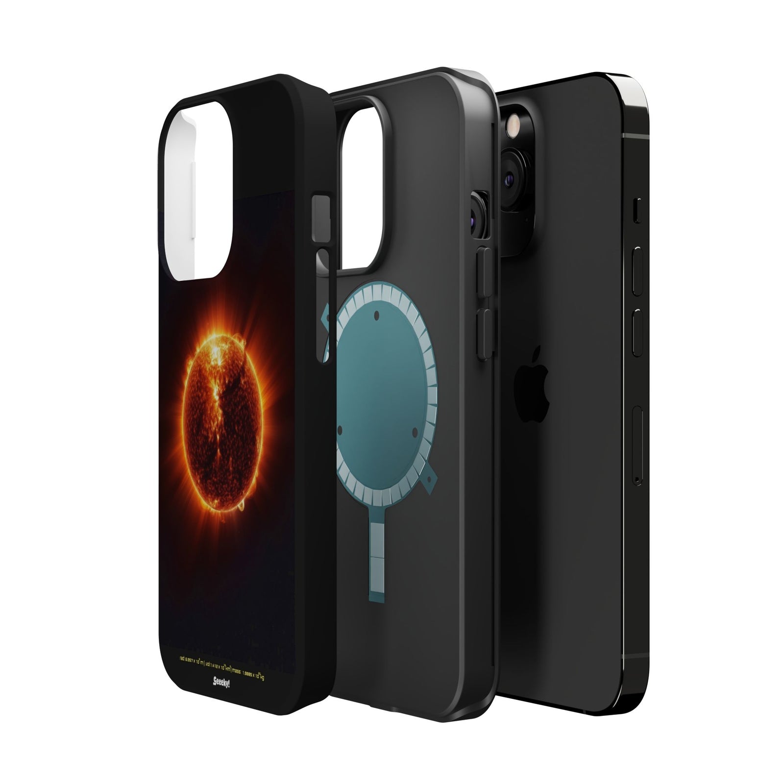 Red Solar Flare – Magnetic Tough iPhone Case