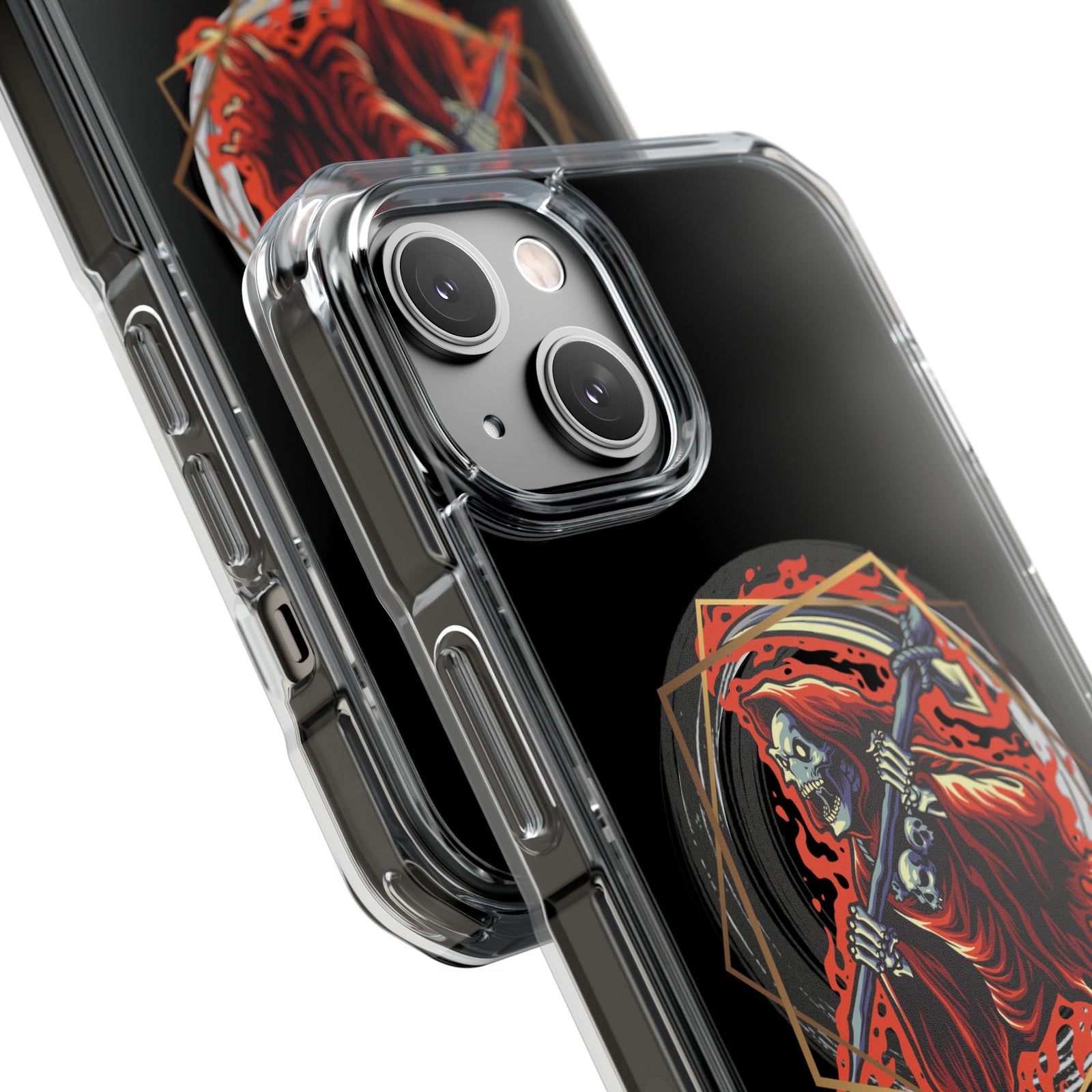 Fiery Reaper - Magnetic Clear iPhone Case