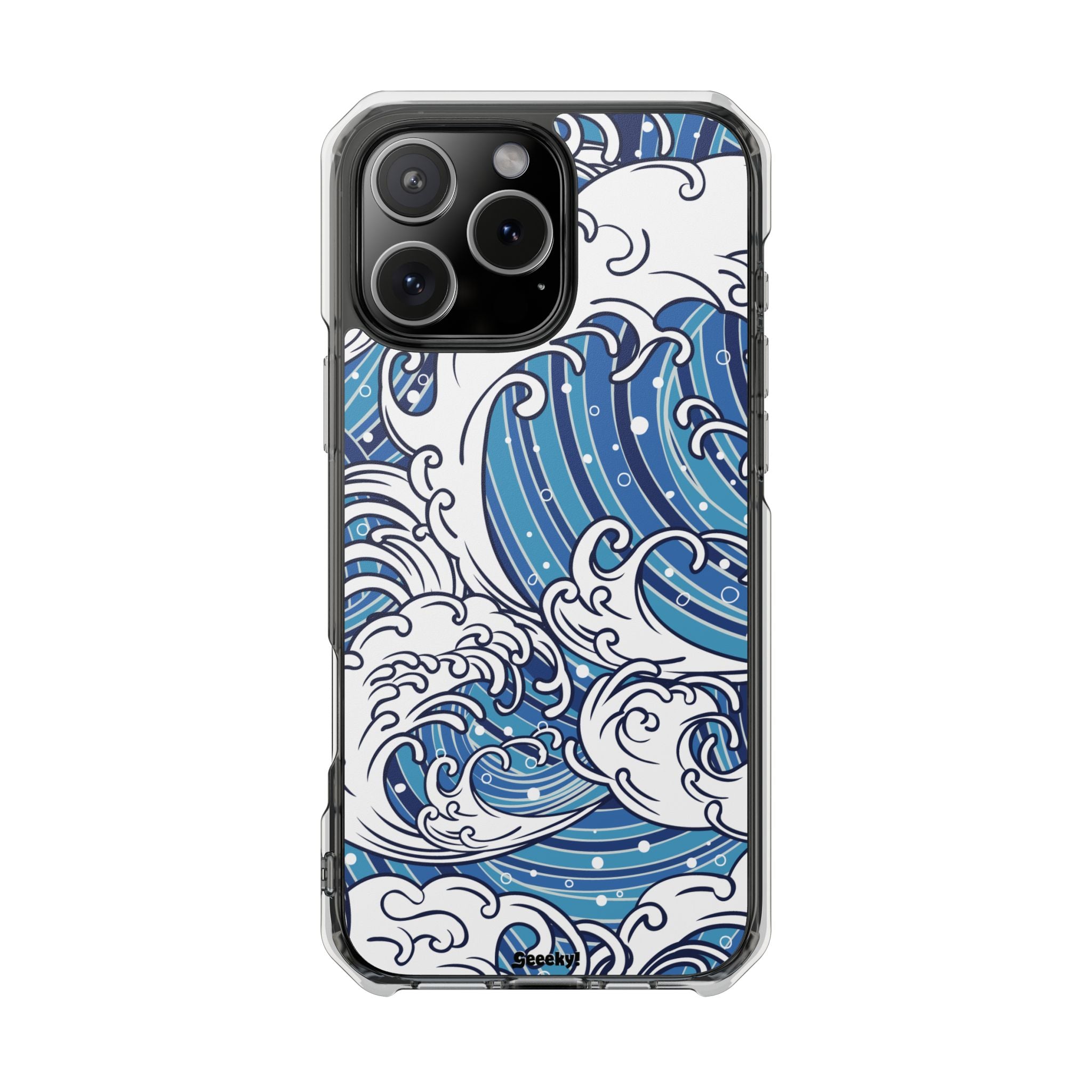 Umi-Nami – Japanese Wave - Magnetic Clear iPhone Case