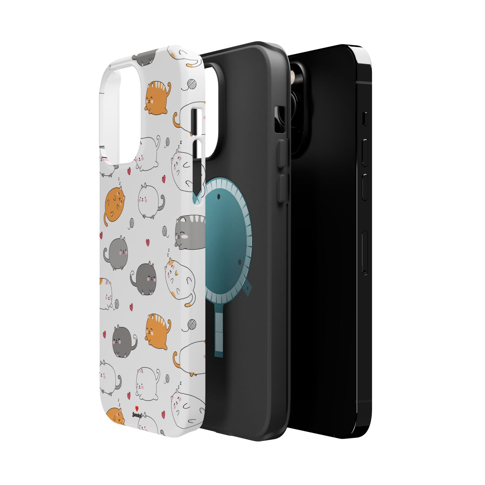 Chubby Cat Cuddle – Magnetic Tough iPhone Case