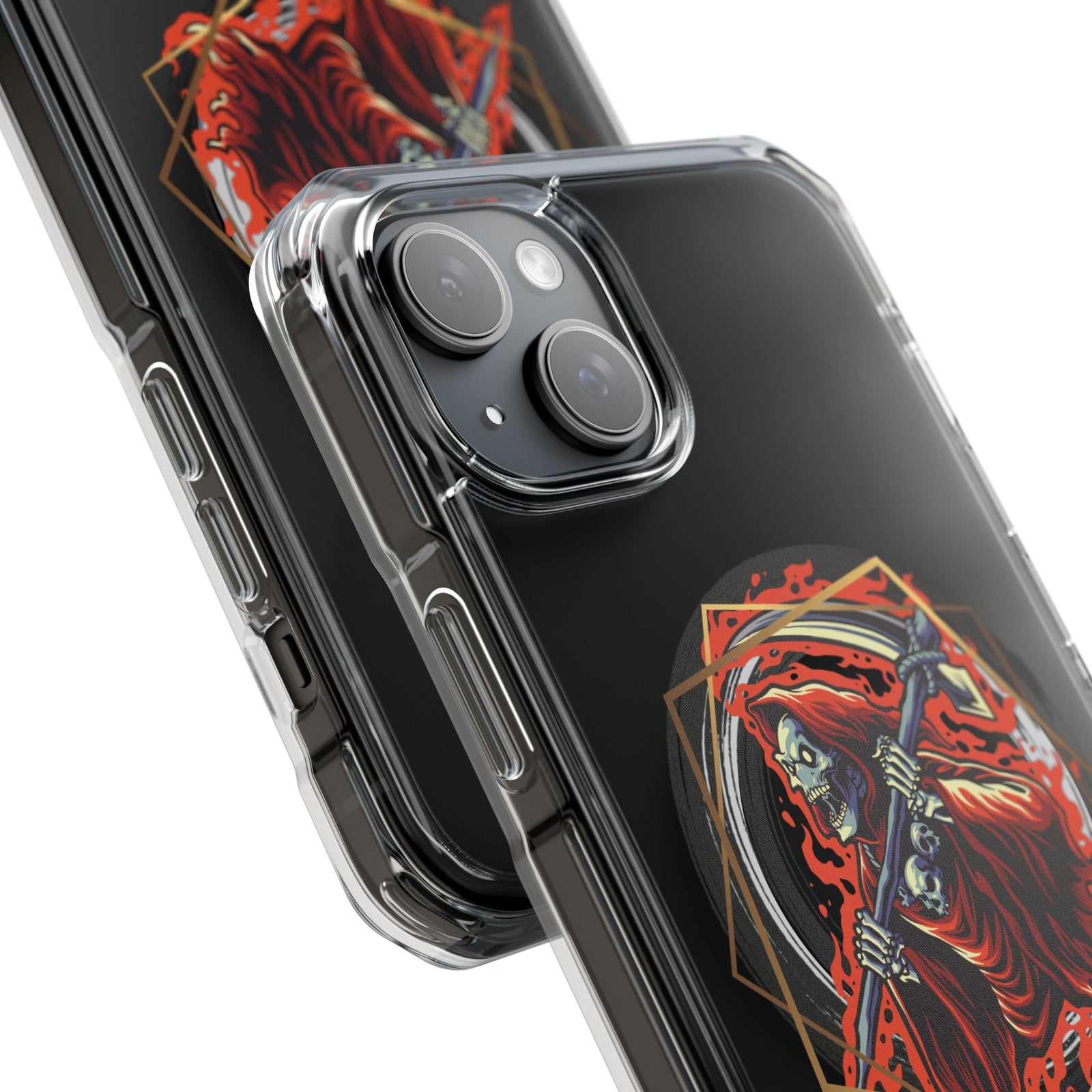 Fiery Reaper - Magnetic Clear iPhone Case