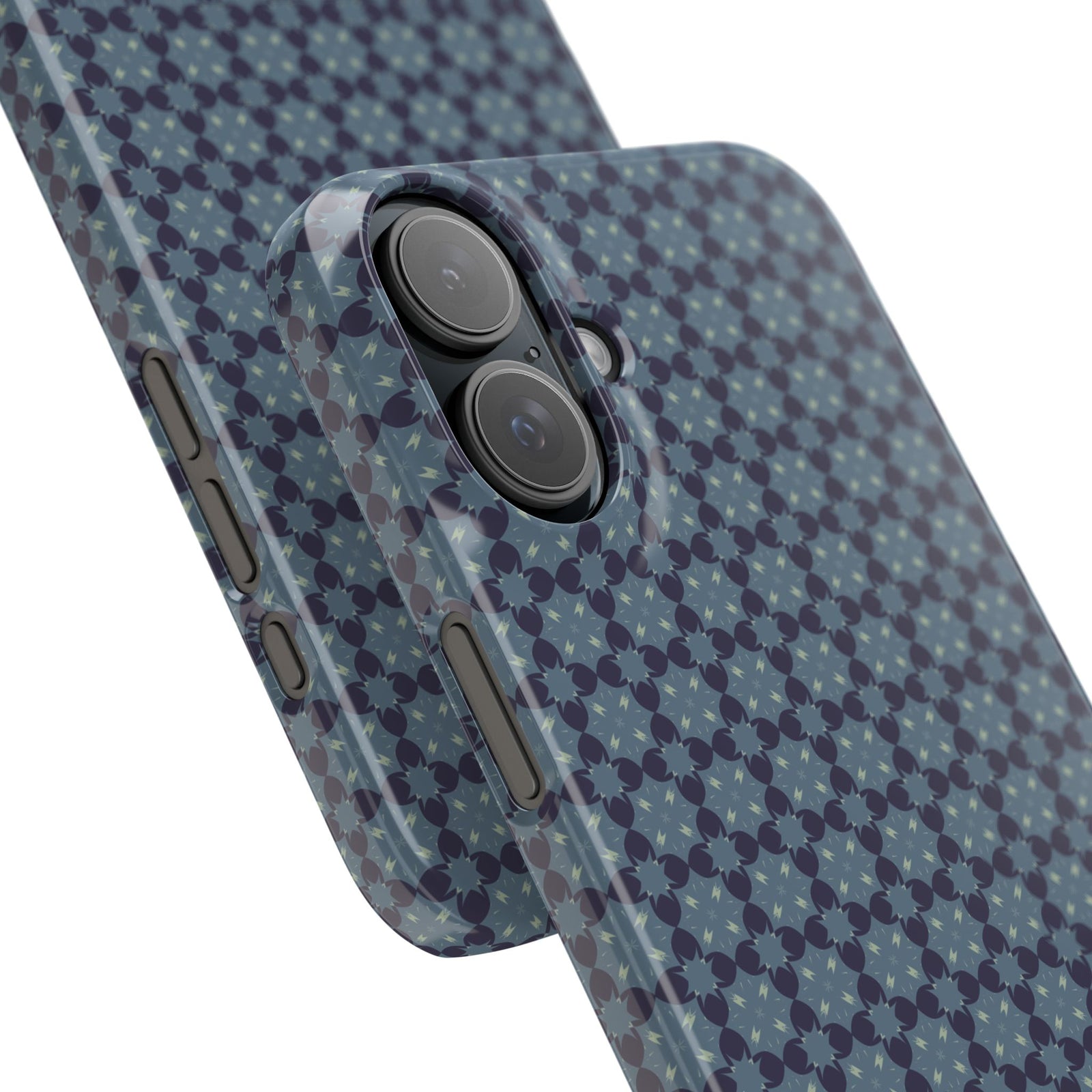 Blue Geometric Bliss – Slim iPhone Case