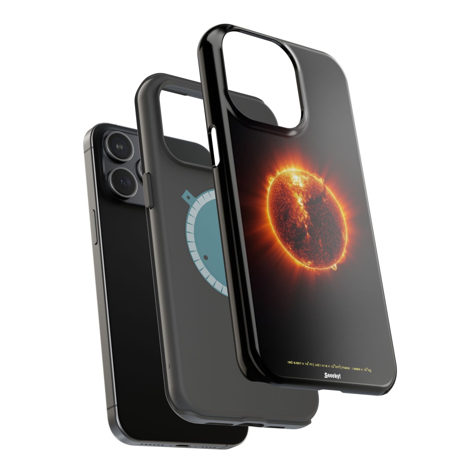 Red Solar Flare – Magnetic Tough iPhone Case