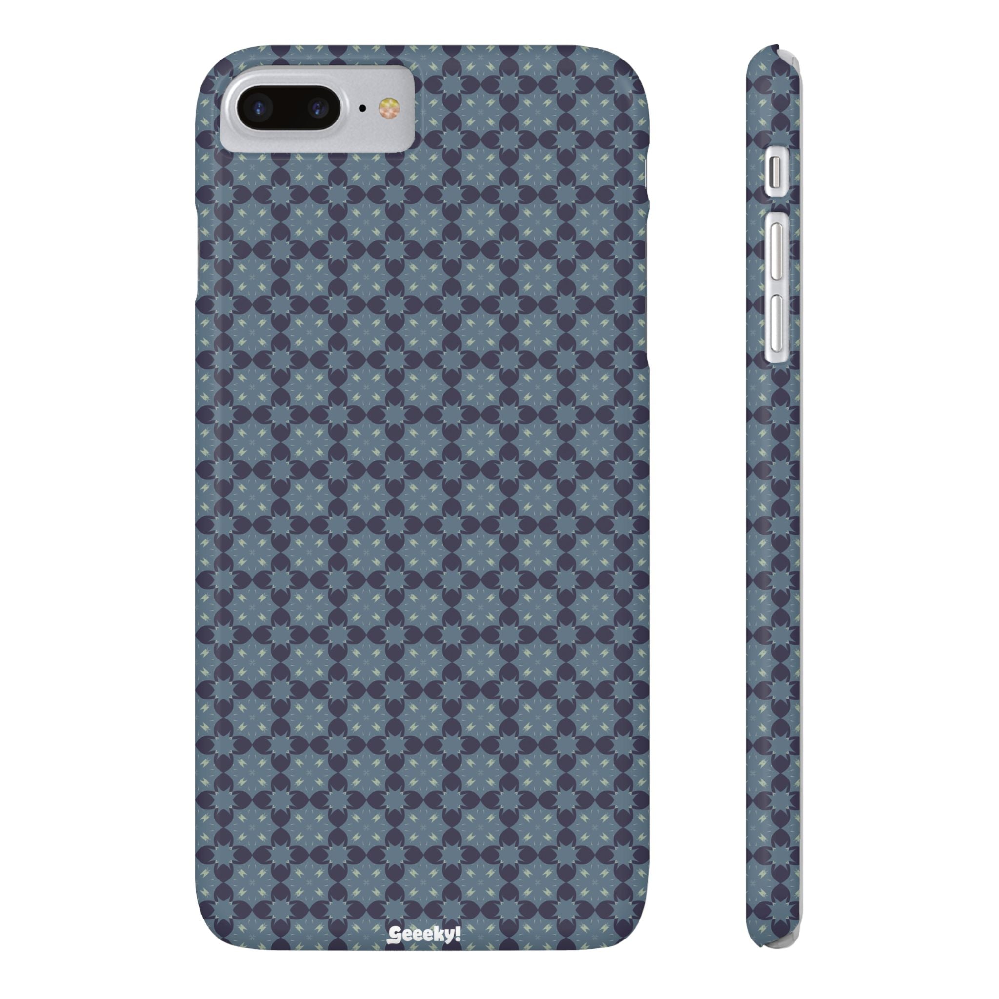 Blue Geometric Bliss – Slim iPhone Case