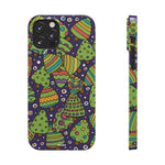 Joyful Christmas Trees – Slim iPhone Case