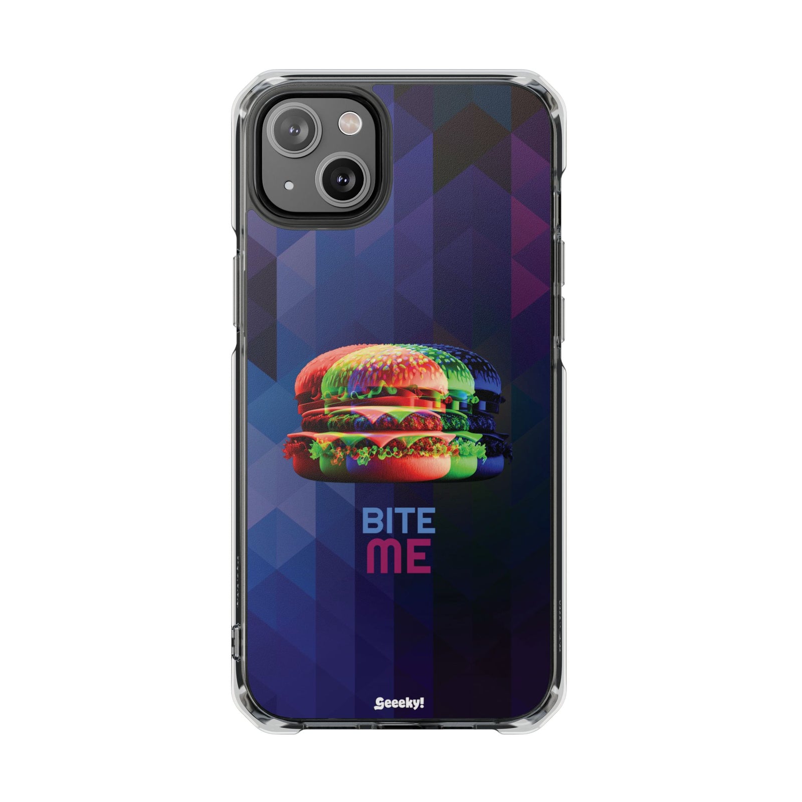 Prismatic Burger - Magnetic Clear iPhone Case