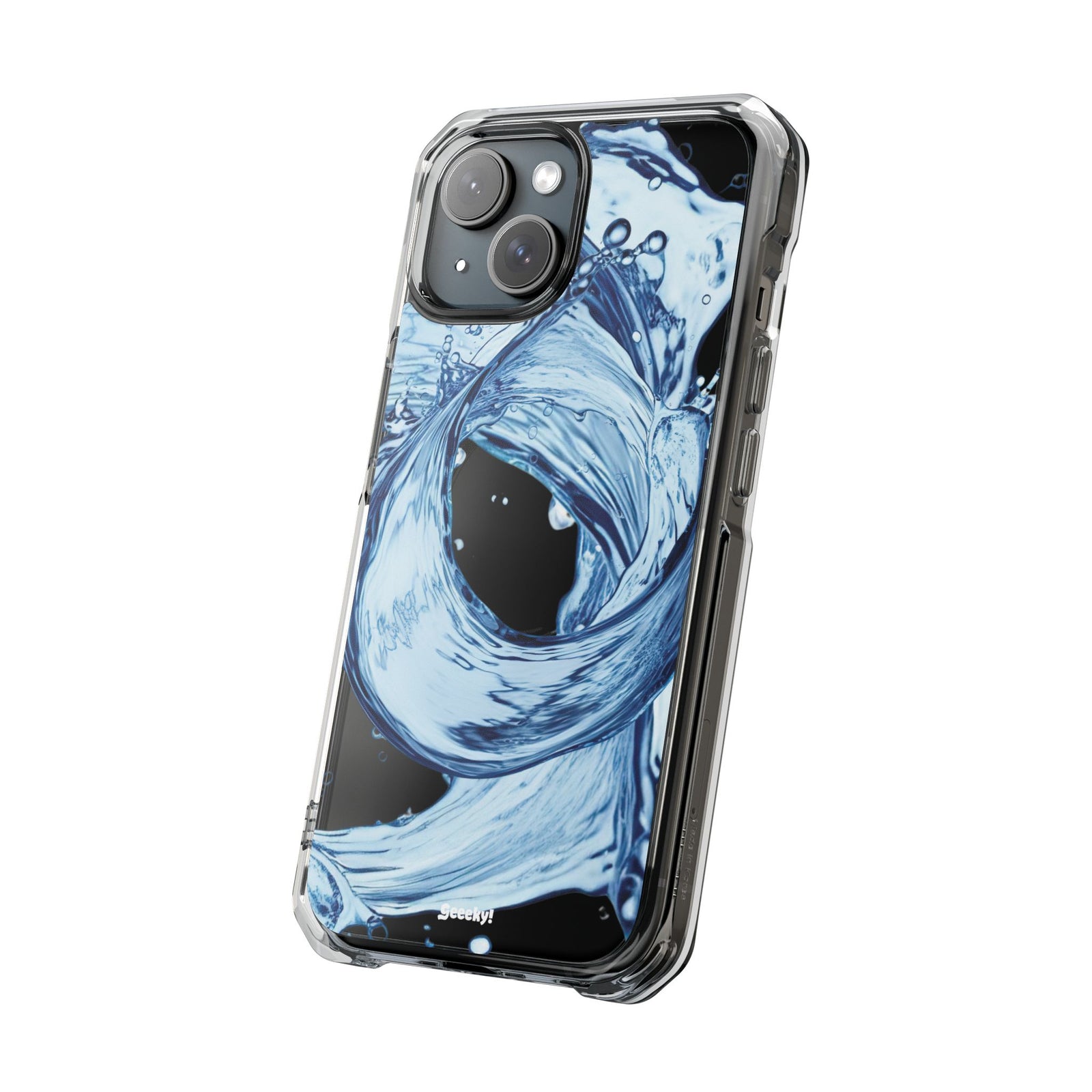 Aqua Surge - Magnetic Clear iPhone Case