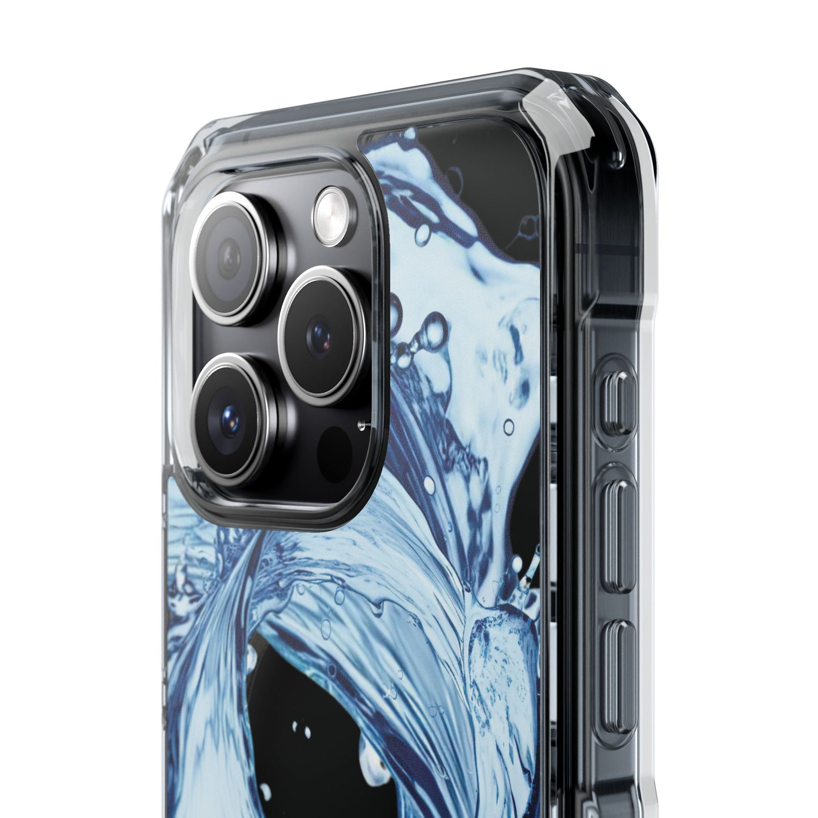 Aqua Surge - Magnetic Clear iPhone Case