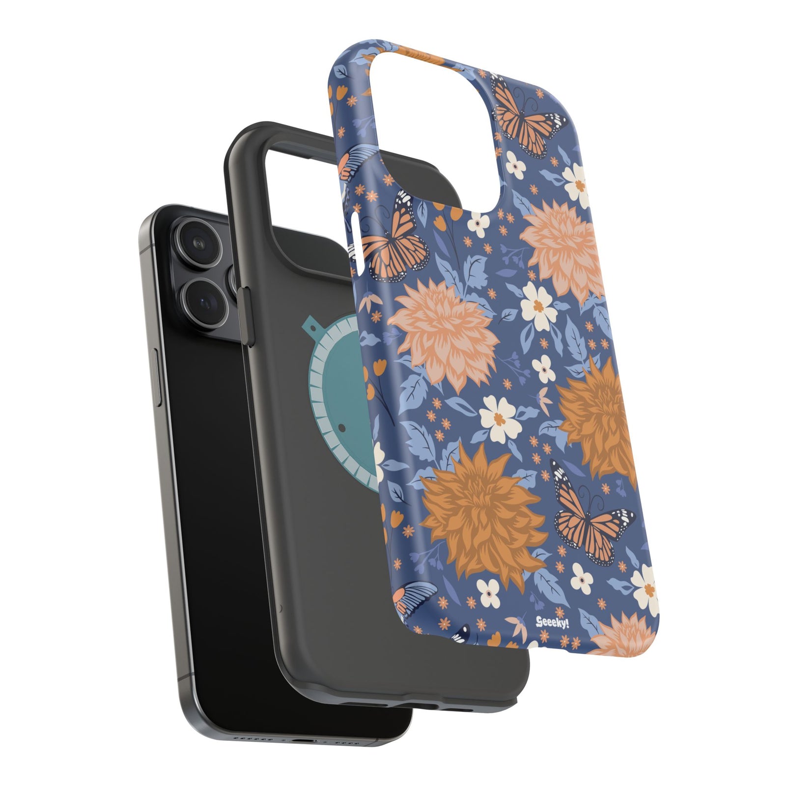 Floral Bliss – Magnetic Tough iPhone Case