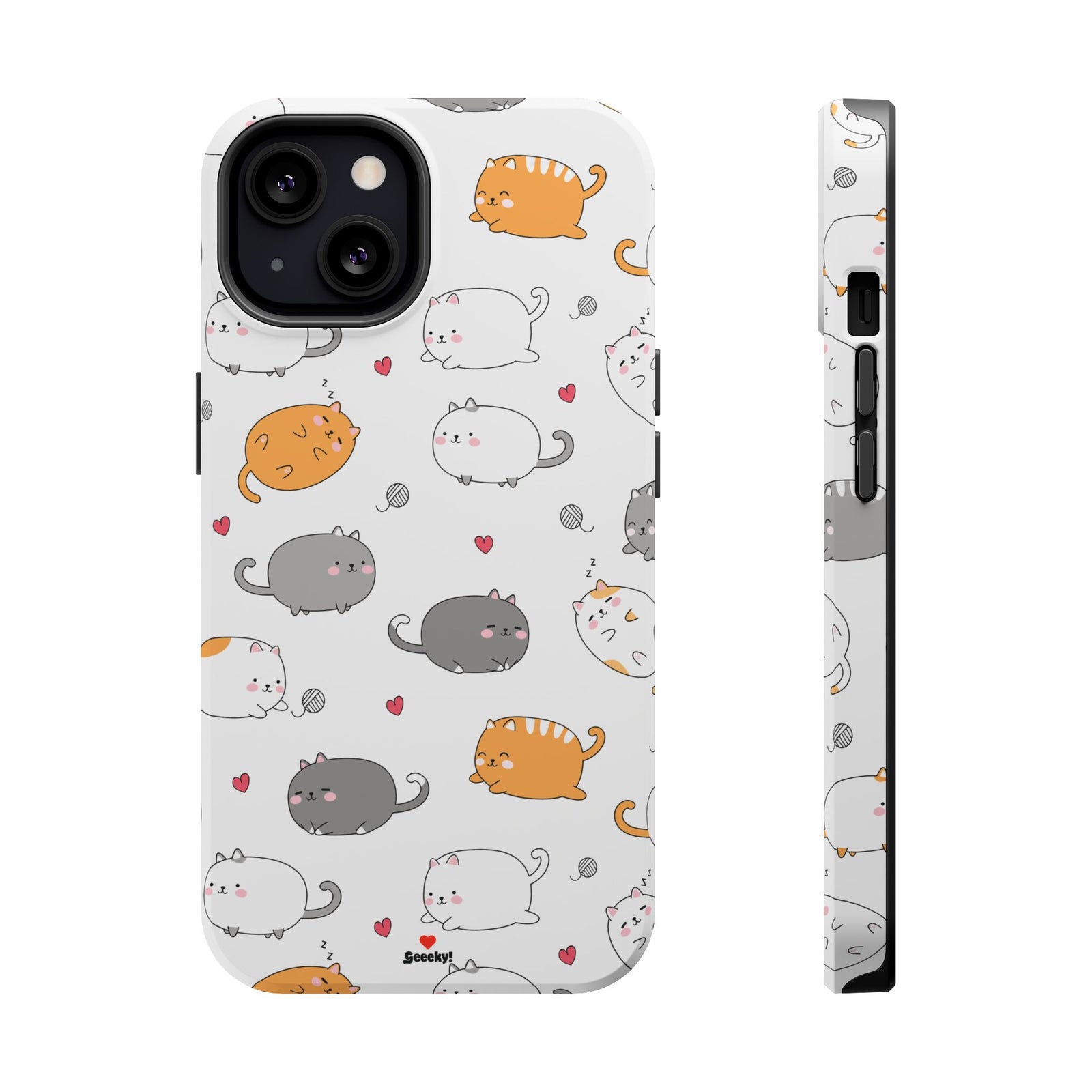 Chubby Cat Cuddle – Magnetic Tough iPhone Case