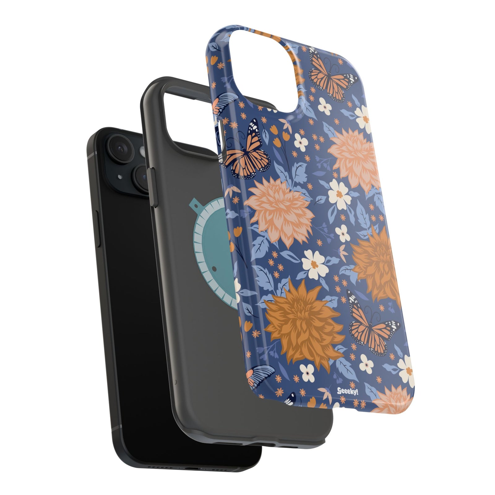 Floral Bliss – Magnetic Tough iPhone Case