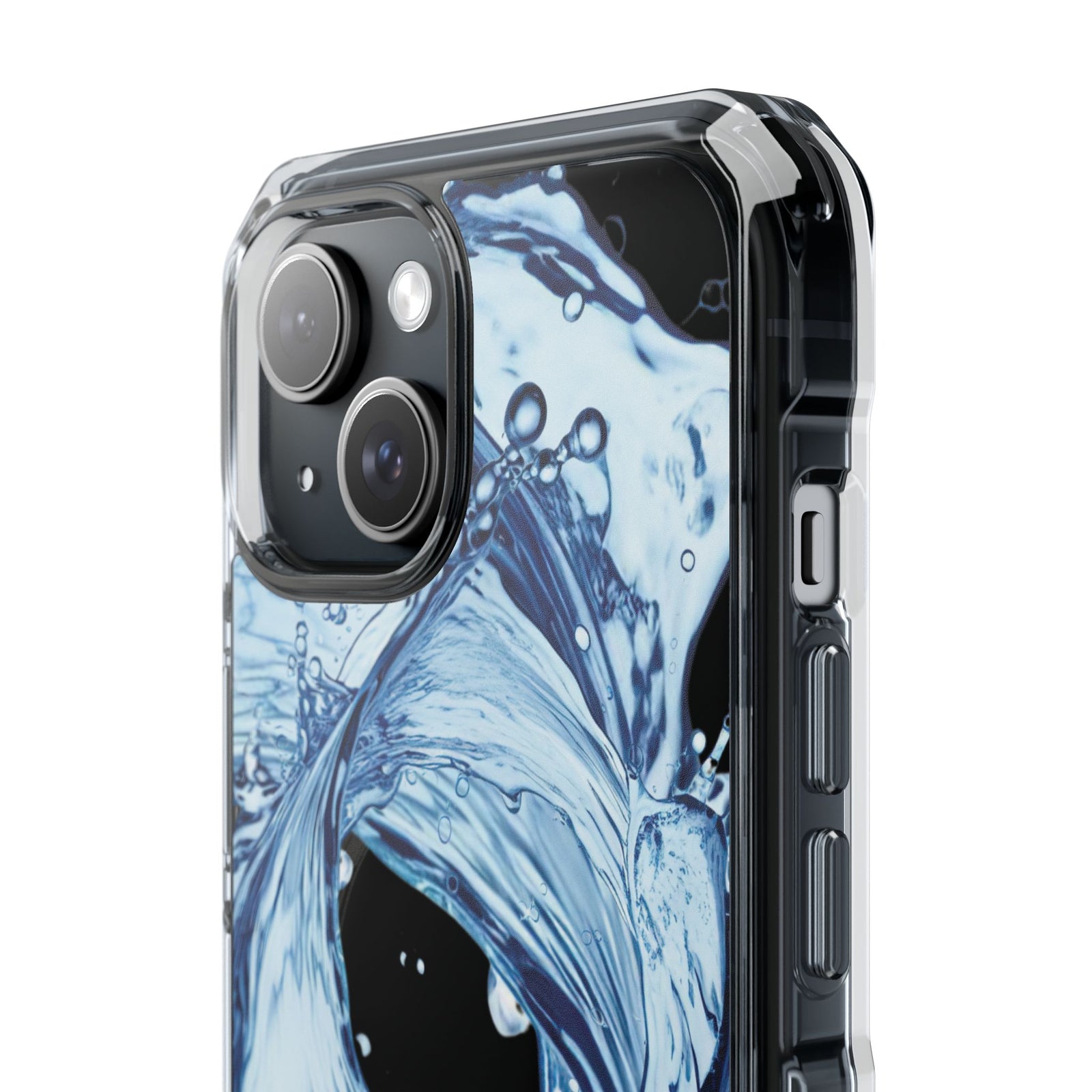 Aqua Surge - Magnetic Clear iPhone Case