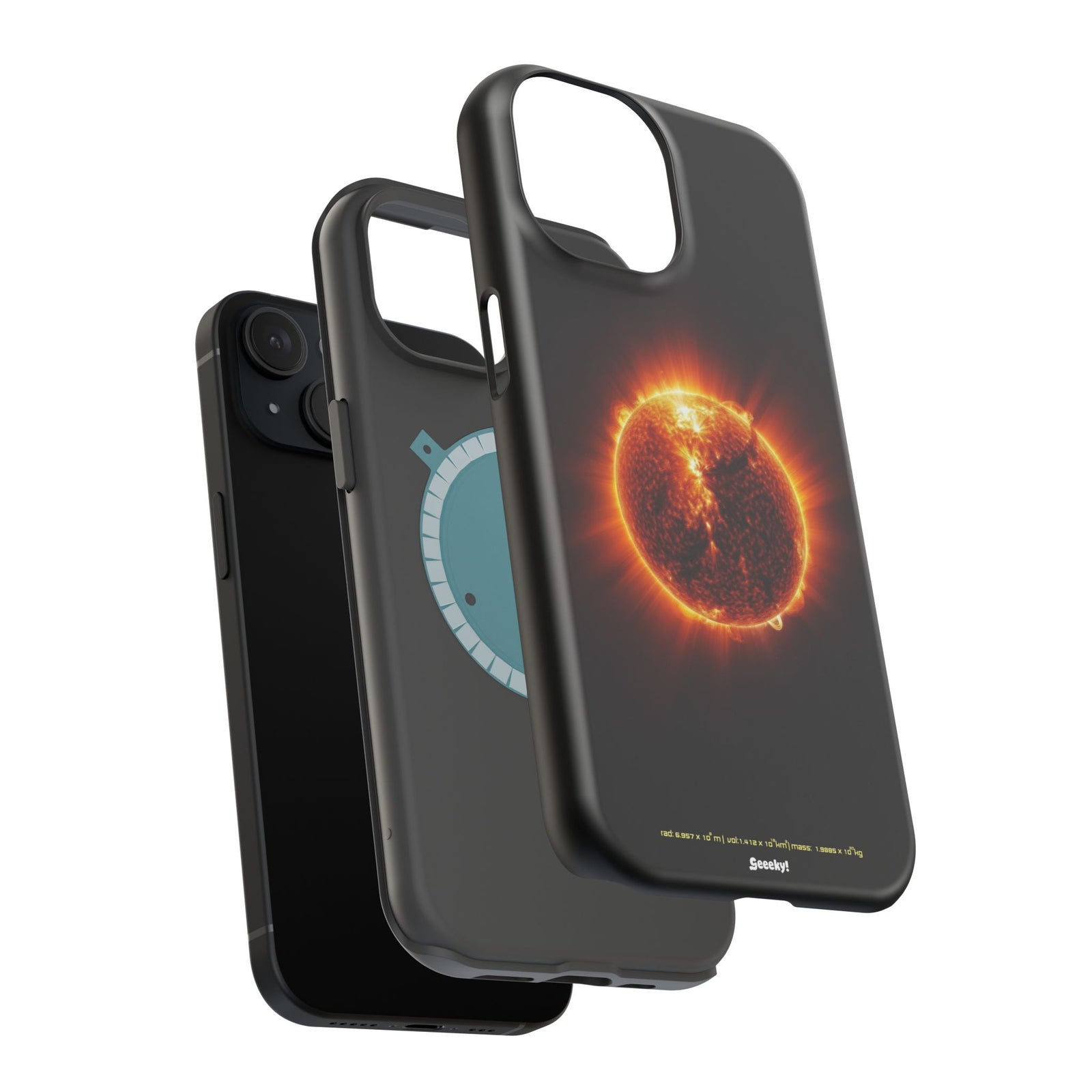 Red Solar Flare – Magnetic Tough iPhone Case