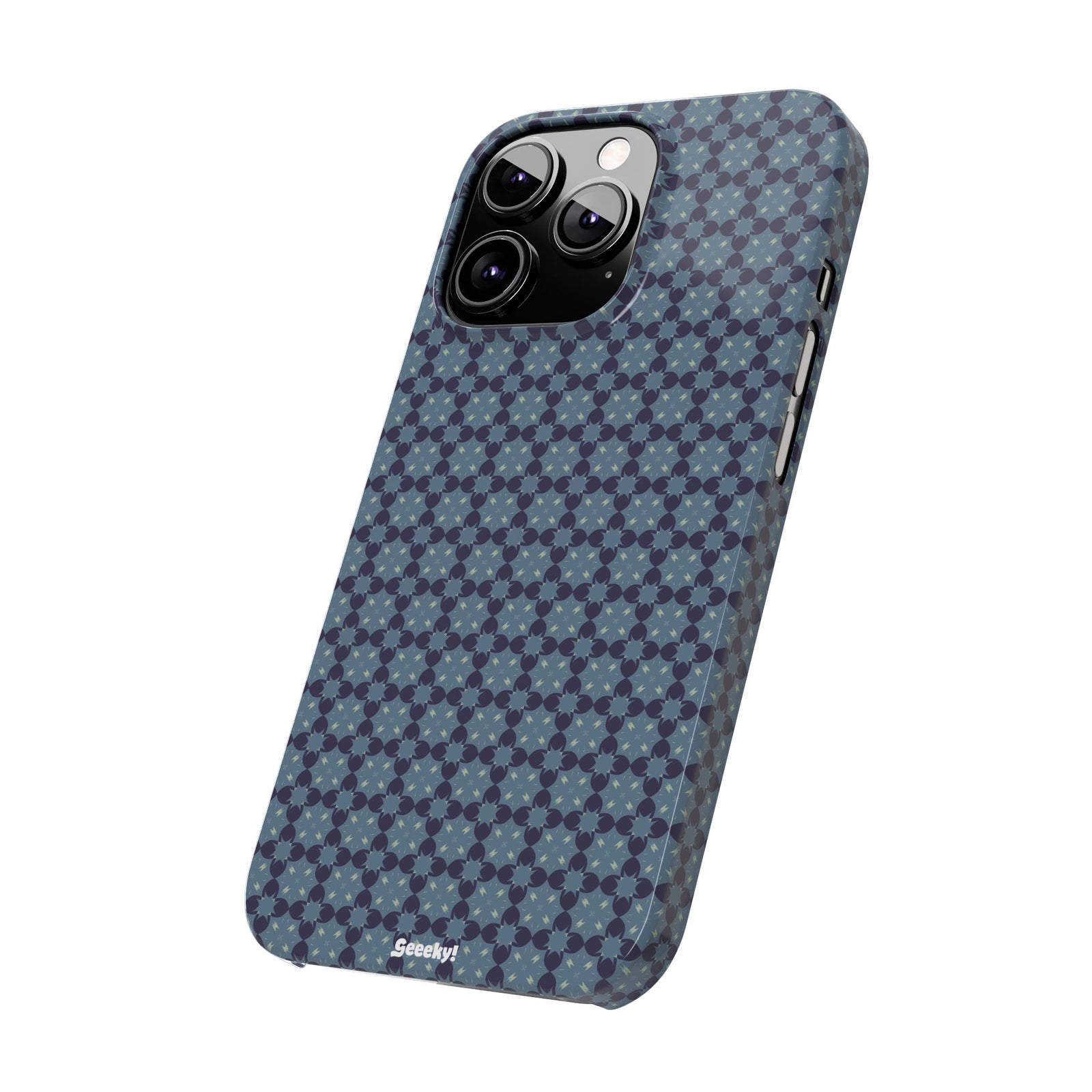 Blue Geometric Bliss – Slim iPhone Case