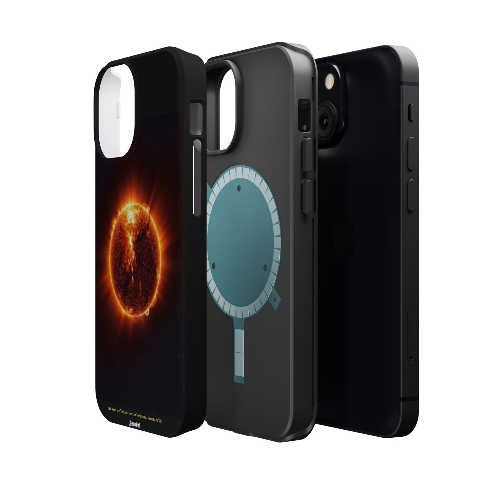 Red Solar Flare – Magnetic Tough iPhone Case