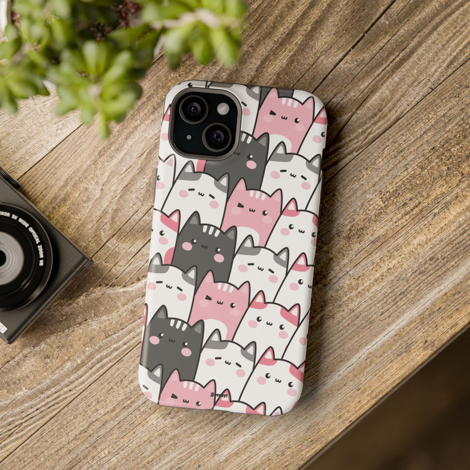 Chubby Cat Mega Cuddle – Magnetic Tough iPhone Case