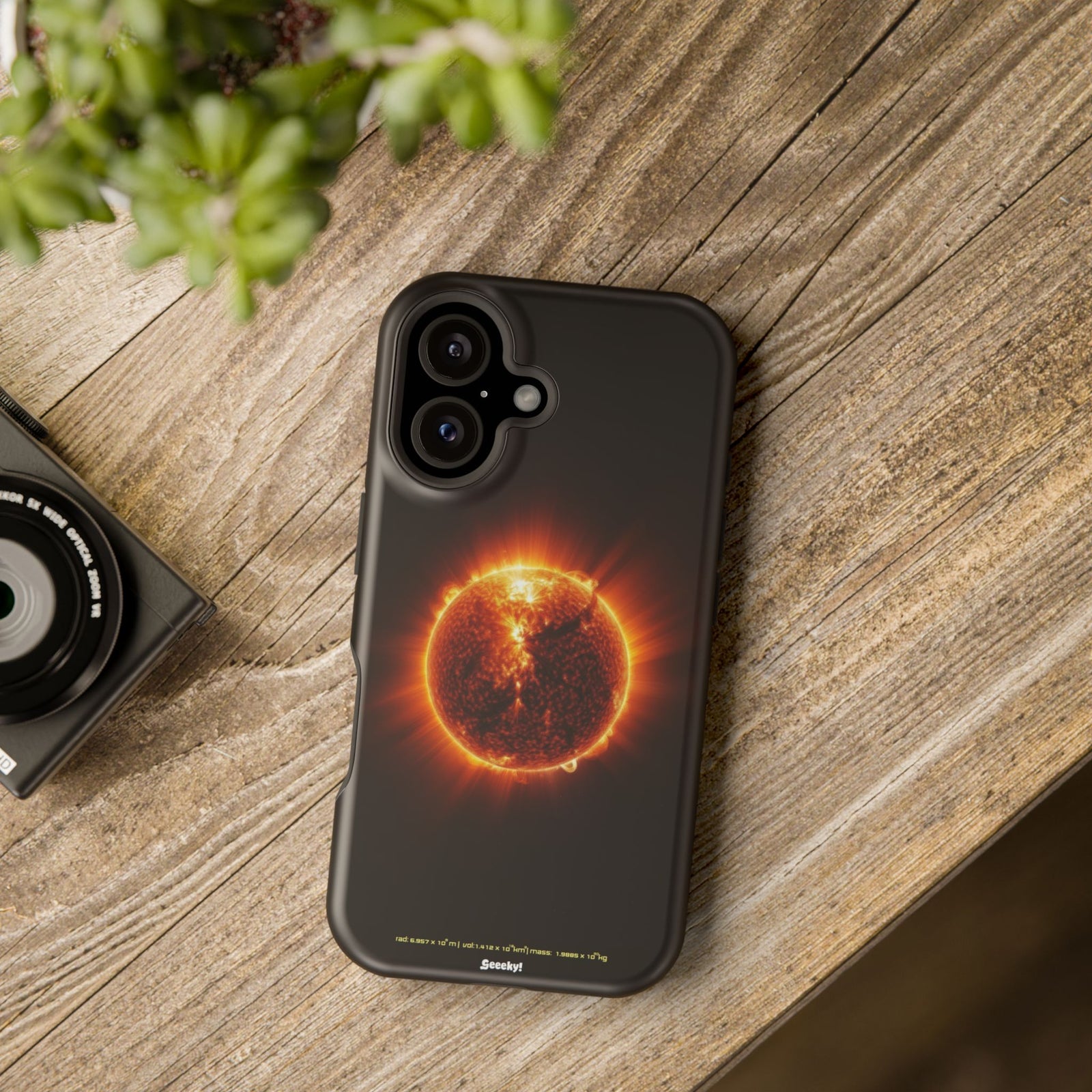 Red Solar Flare – Magnetic Tough iPhone Case