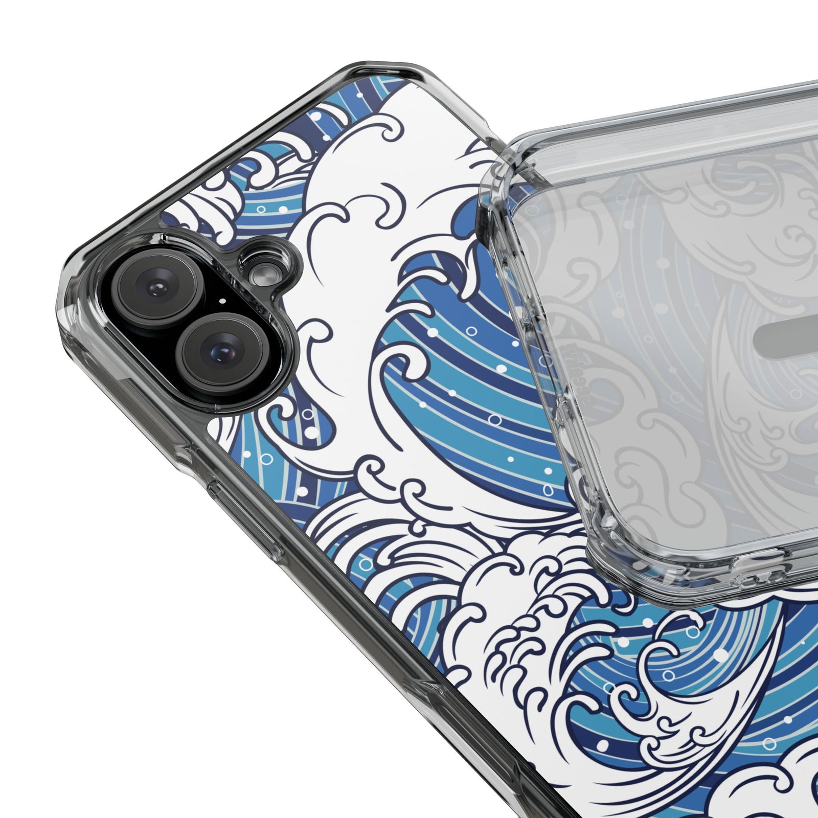 Umi-Nami – Japanese Wave - Magnetic Clear iPhone Case