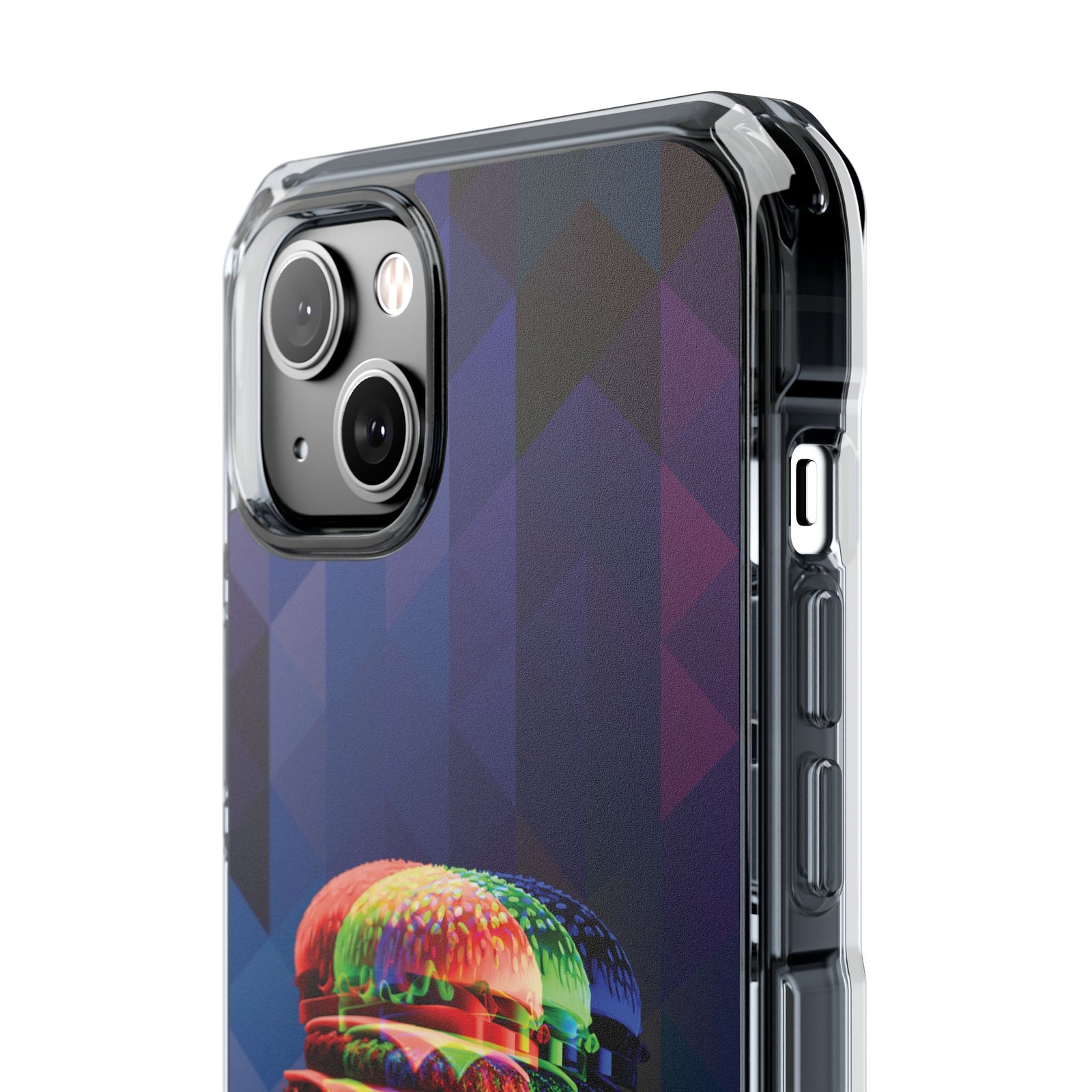 Prismatic Burger - Magnetic Clear iPhone Case