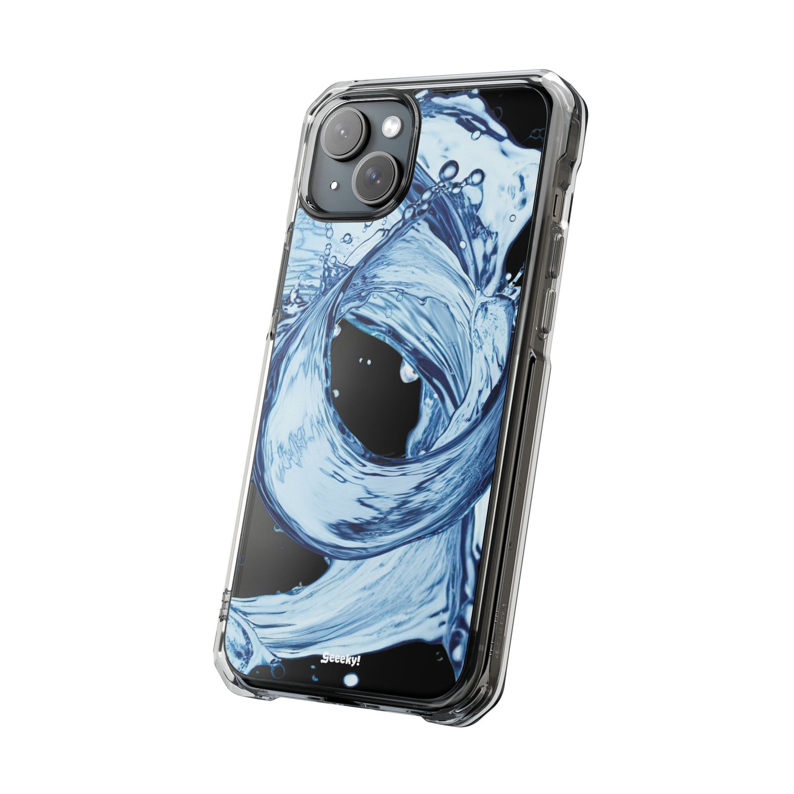 Aqua Surge - Magnetic Clear iPhone Case