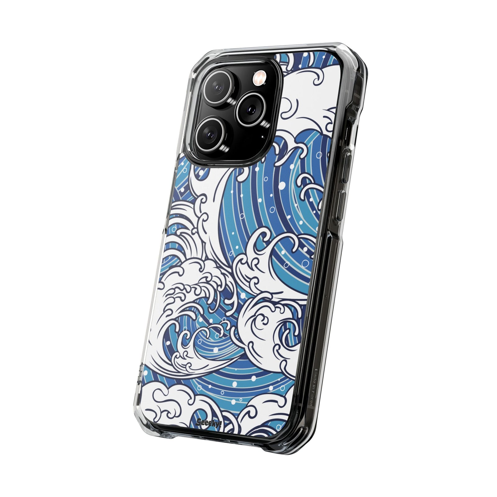 Umi-Nami – Japanese Wave - Magnetic Clear iPhone Case