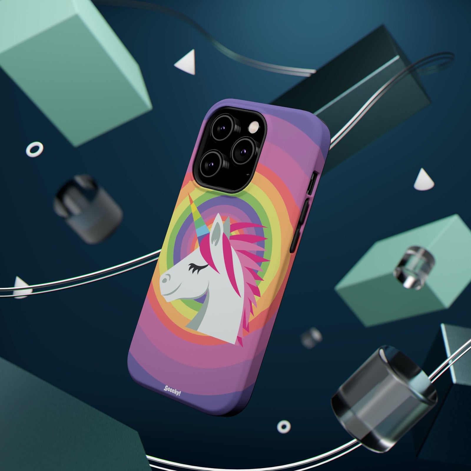 Unicorn’s Rainbow Radiance – Magnetic Tough iPhone Case