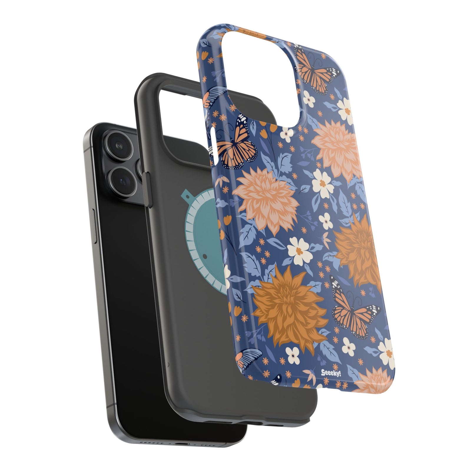 Floral Bliss – Magnetic Tough iPhone Case