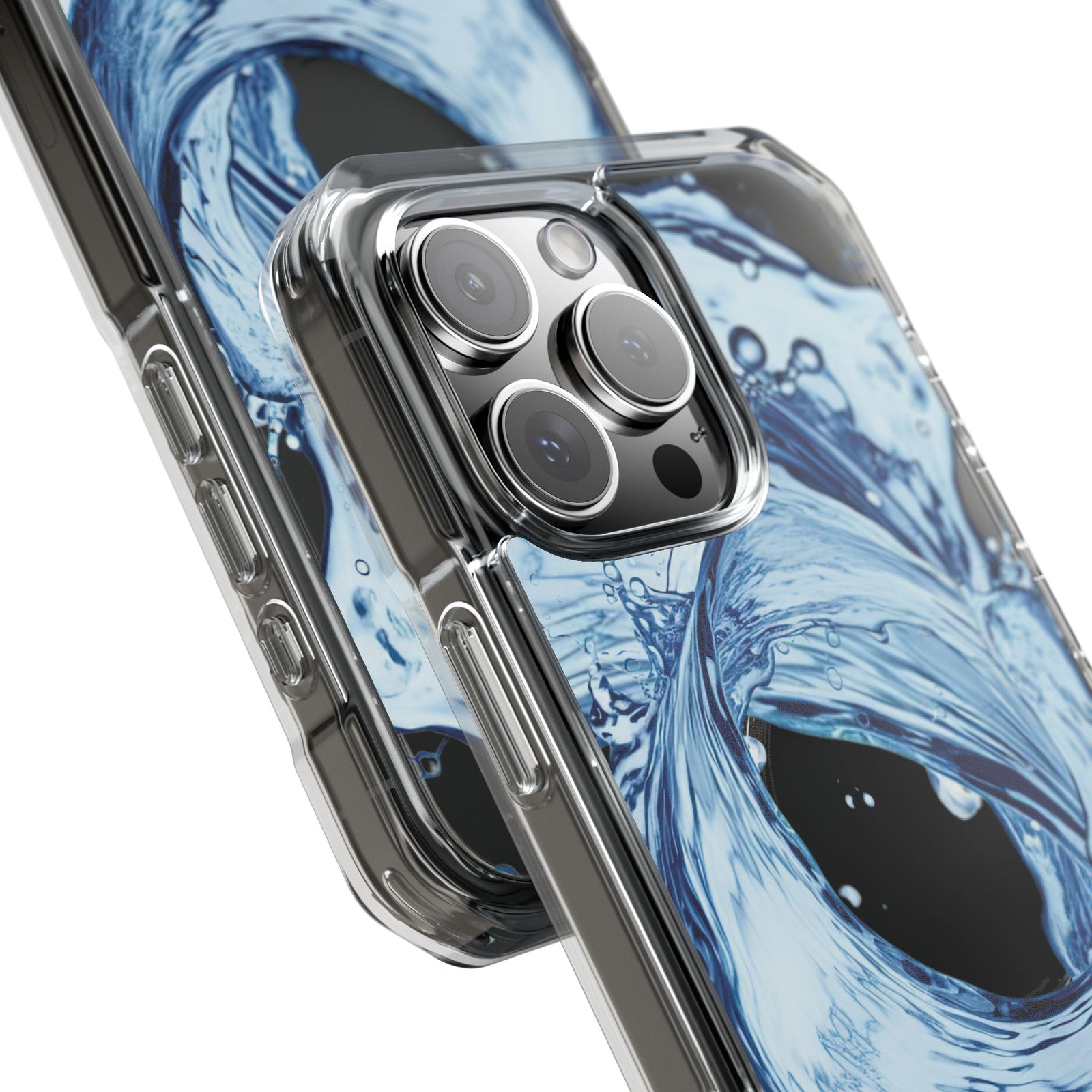 Aqua Surge - Magnetic Clear iPhone Case