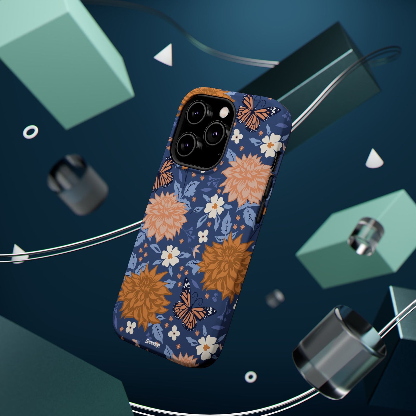 Floral Bliss – Magnetic Tough iPhone Case