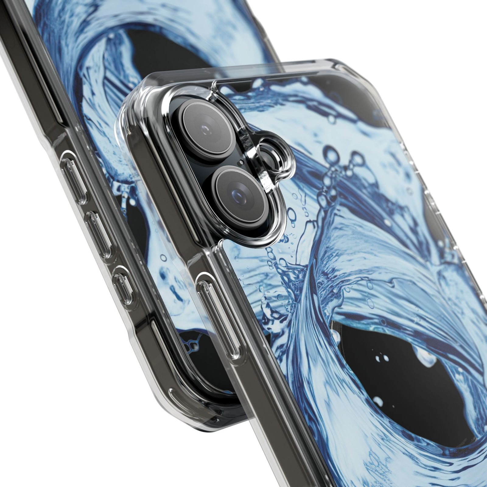 Aqua Surge - Magnetic Clear iPhone Case