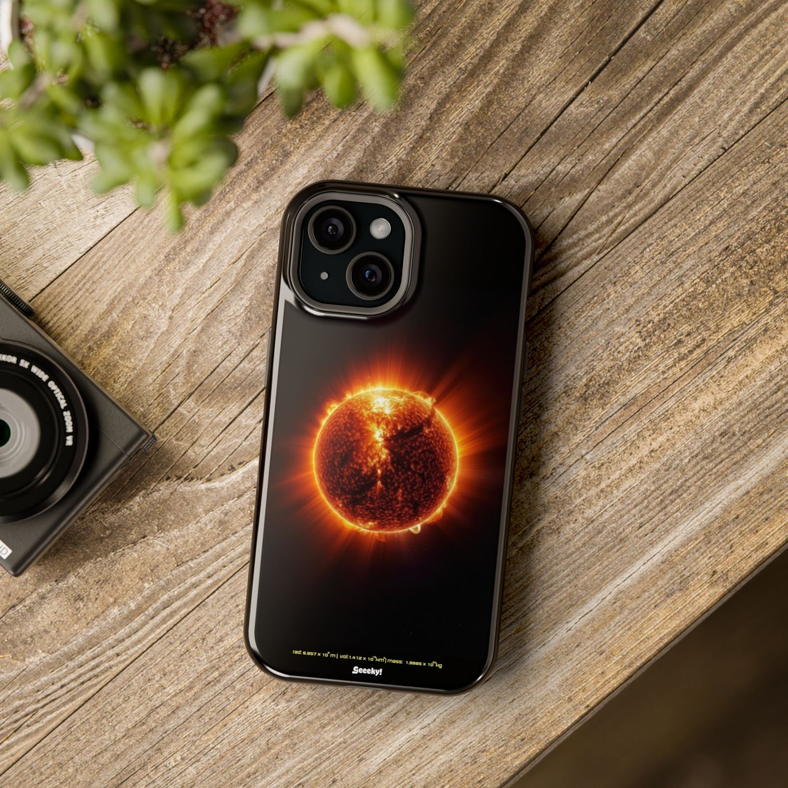 Red Solar Flare – Magnetic Tough iPhone Case