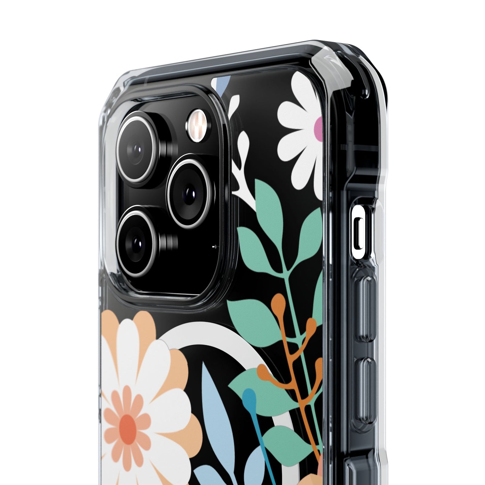 Whimsical Floral Symphony - Magnetic Clear iPhone Case