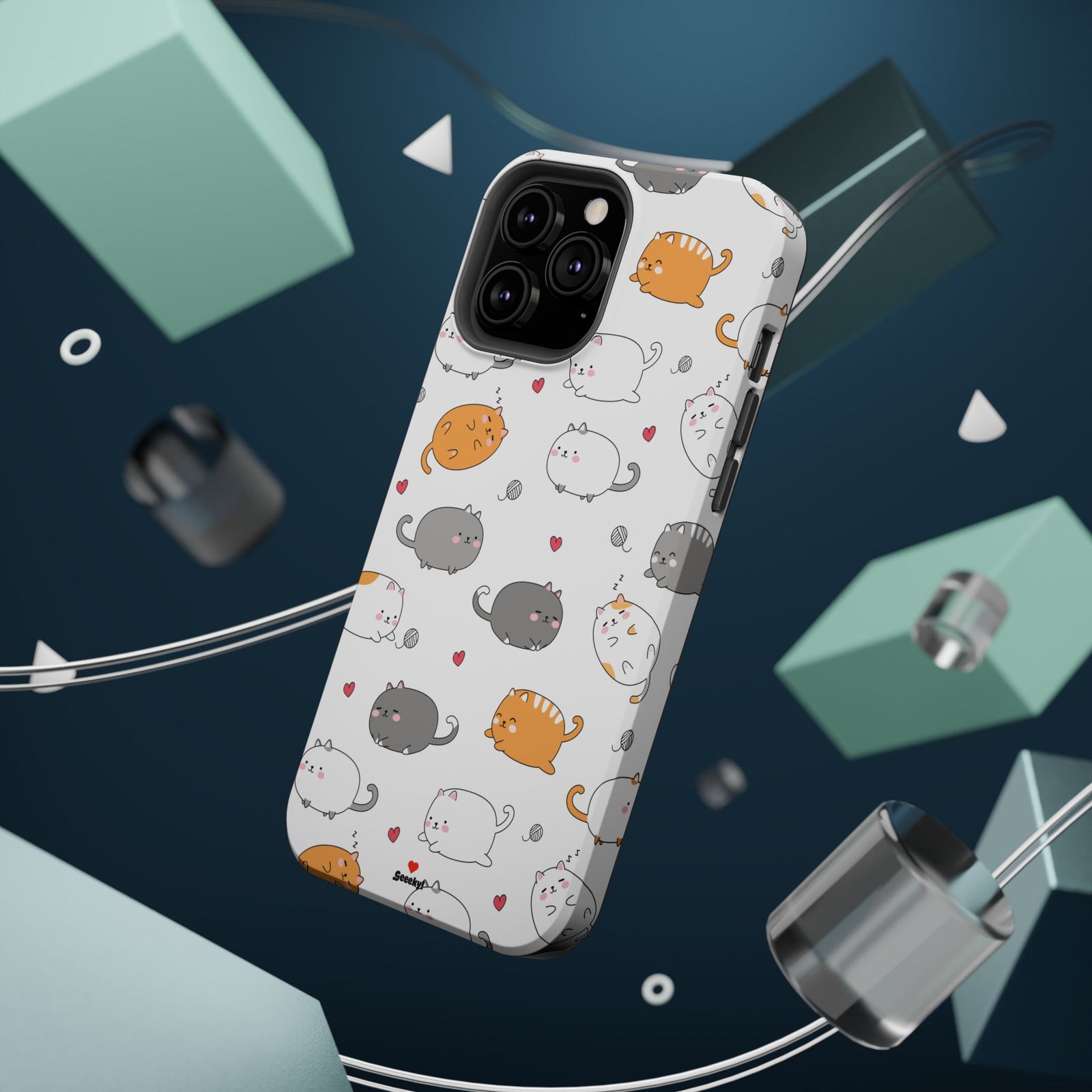 Chubby Cat Cuddle – Magnetic Tough iPhone Case