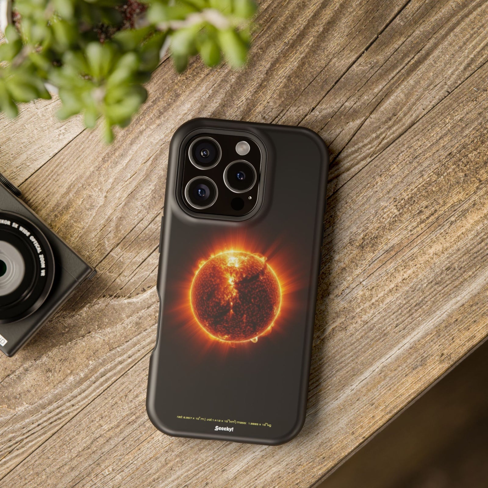 Red Solar Flare – Magnetic Tough iPhone Case