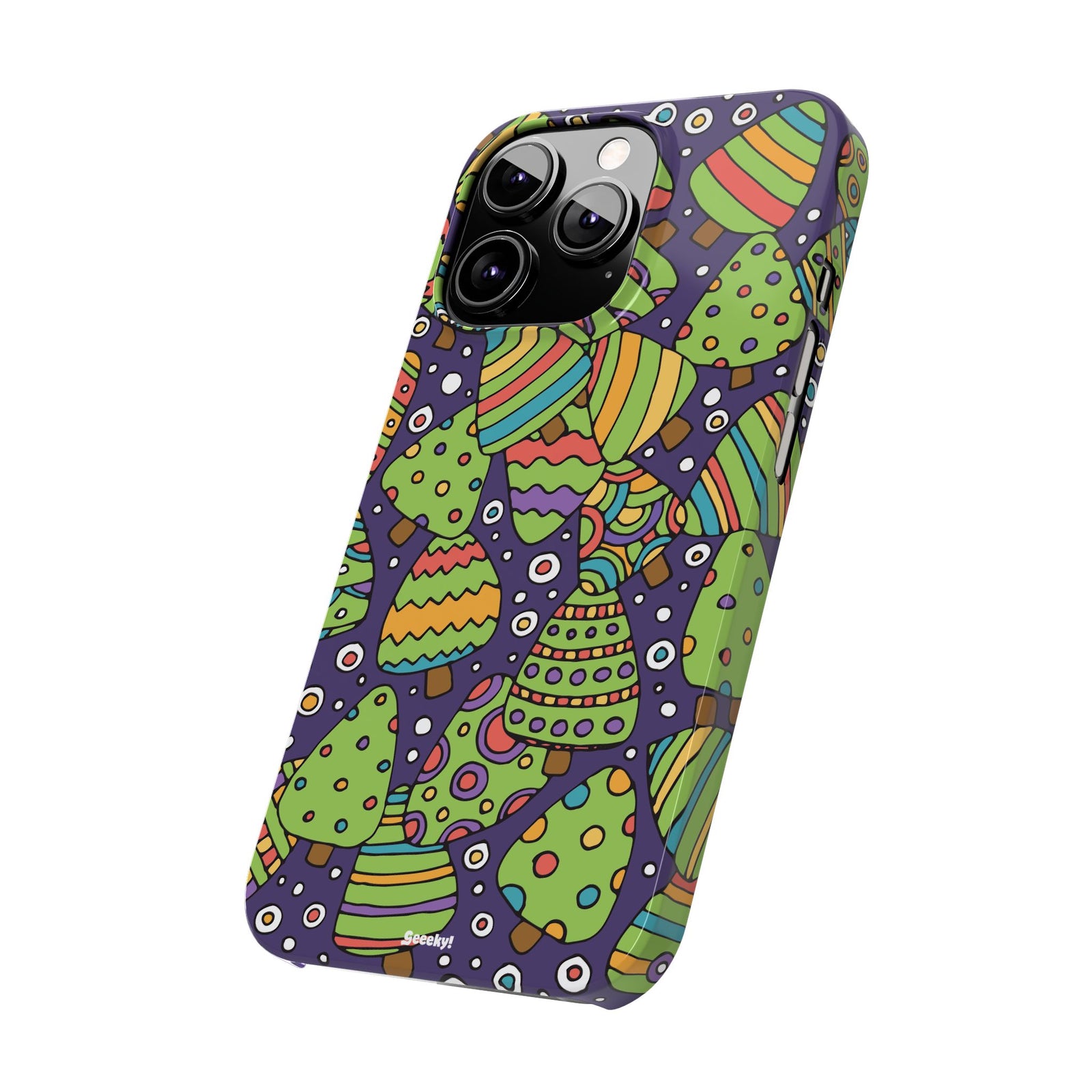 Joyful Christmas Trees – Slim iPhone Case