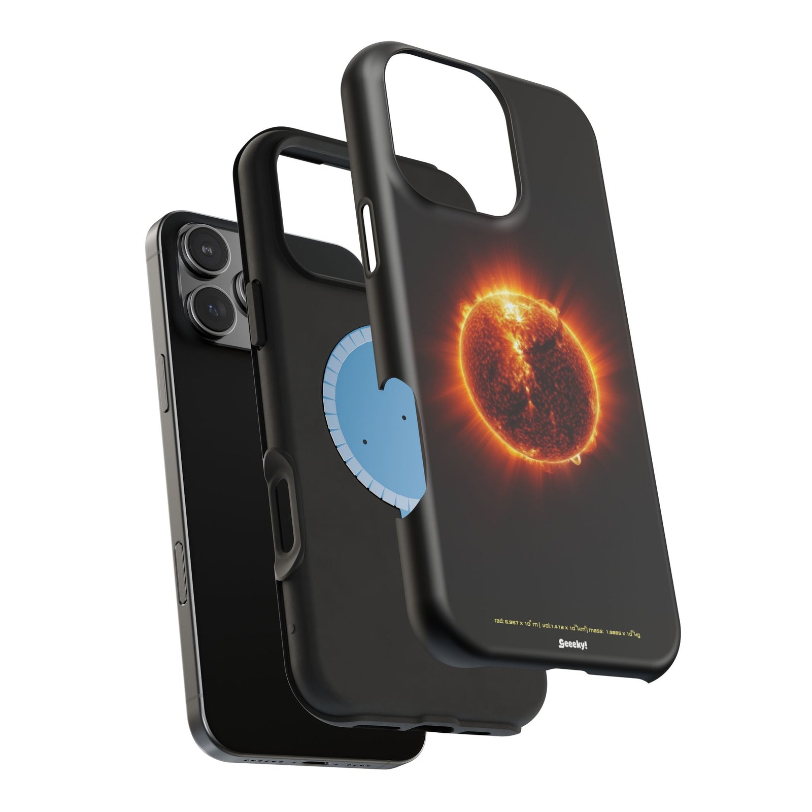 Red Solar Flare – Magnetic Tough iPhone Case