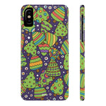 Joyful Christmas Trees – Slim iPhone Case