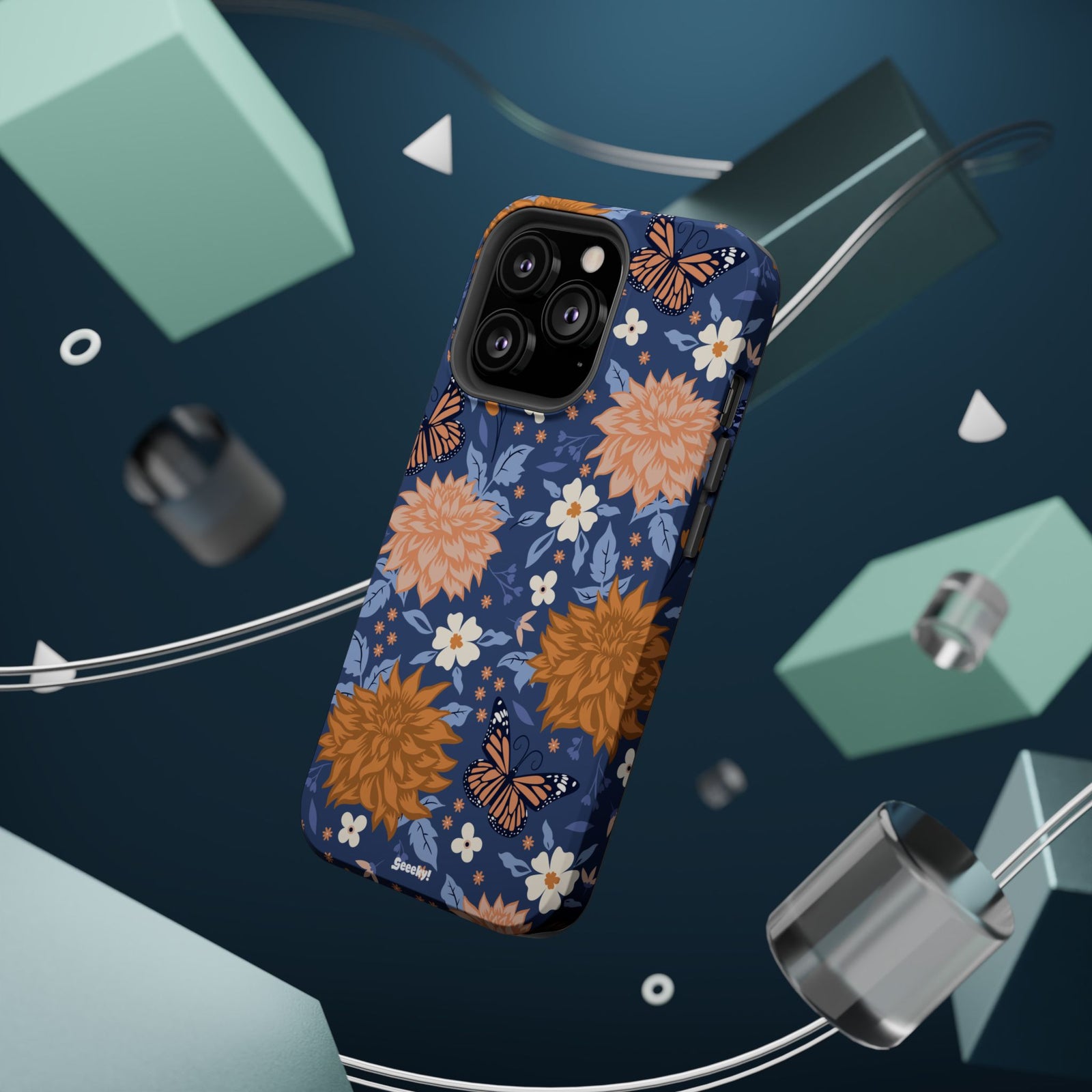 Floral Bliss – Magnetic Tough iPhone Case