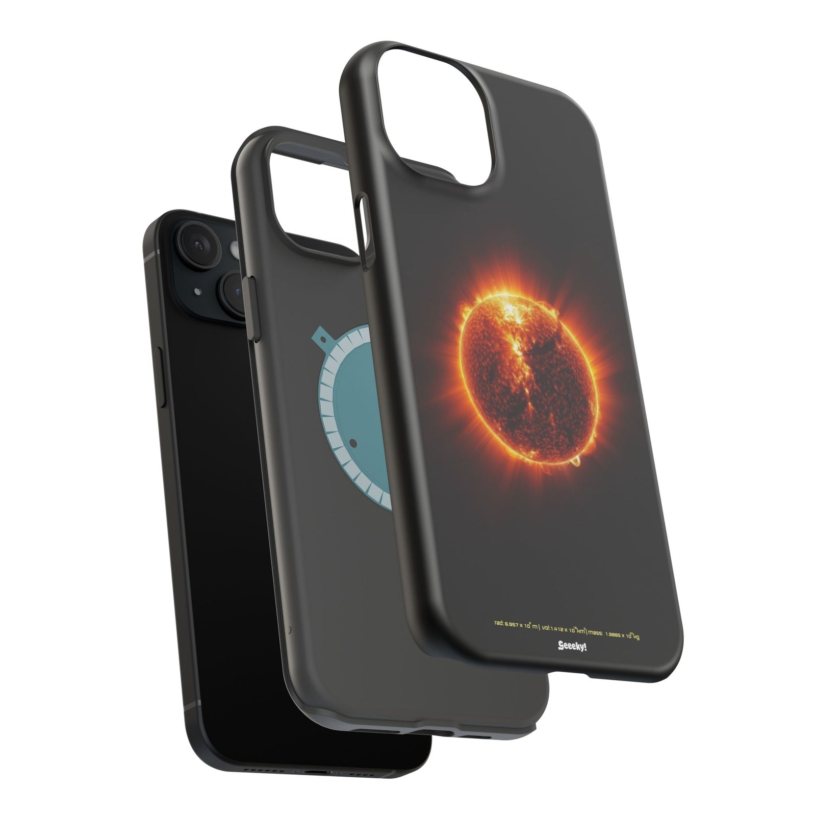 Red Solar Flare – Magnetic Tough iPhone Case